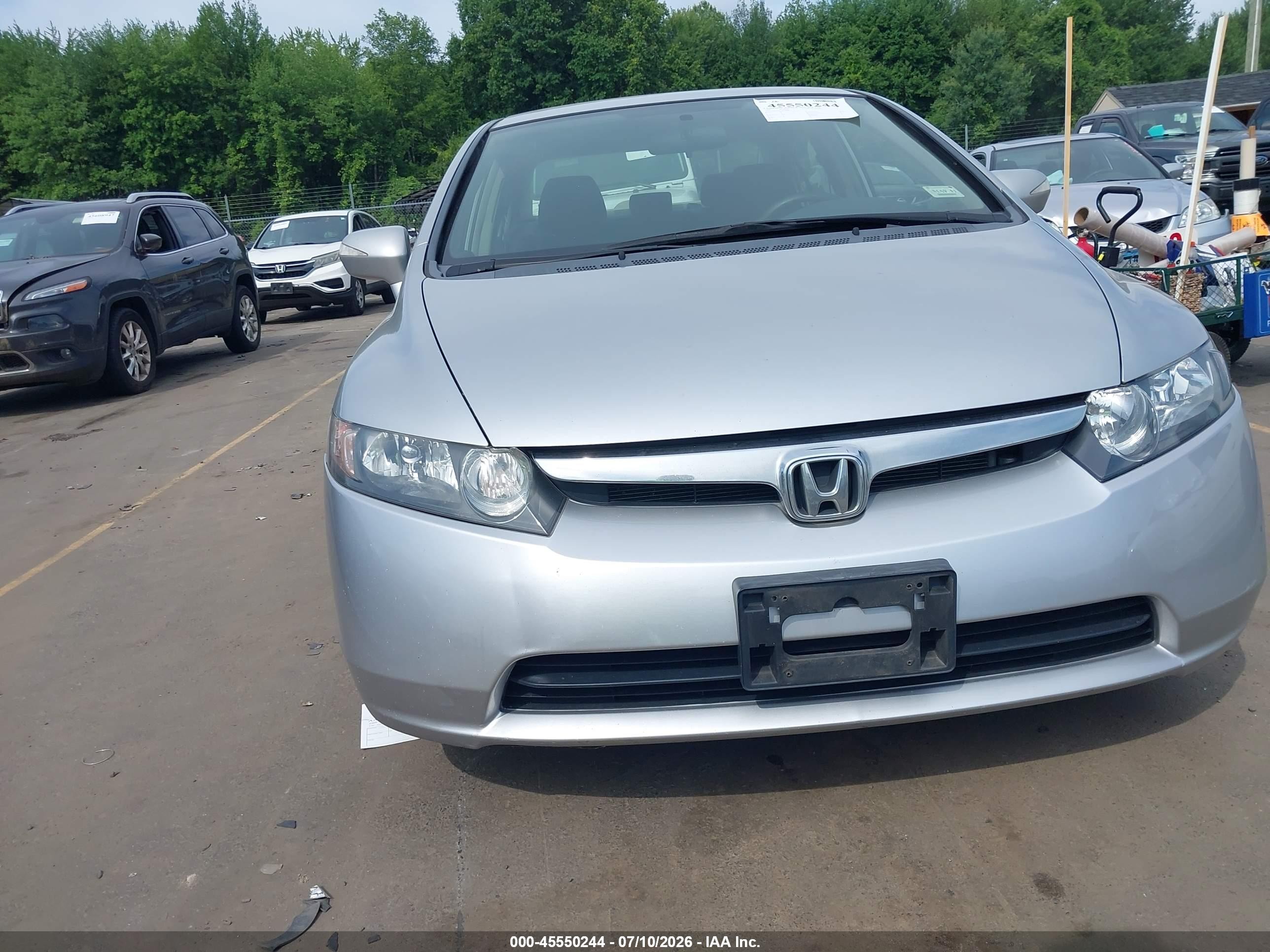 2008 Honda Civic Hybrid   Silver vin: JHMFA362X8S009675