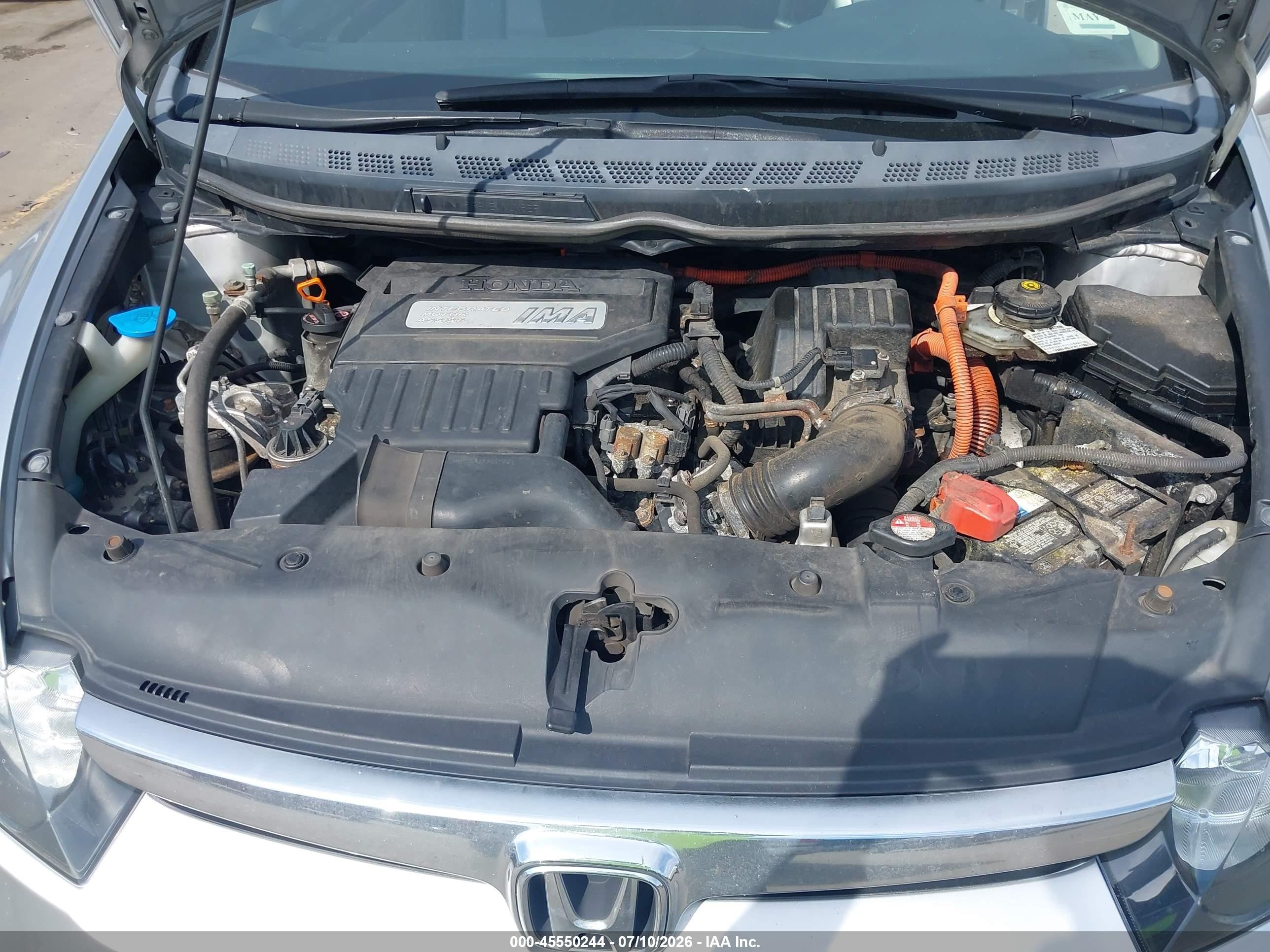 2008 Honda Civic Hybrid   Silver vin: JHMFA362X8S009675