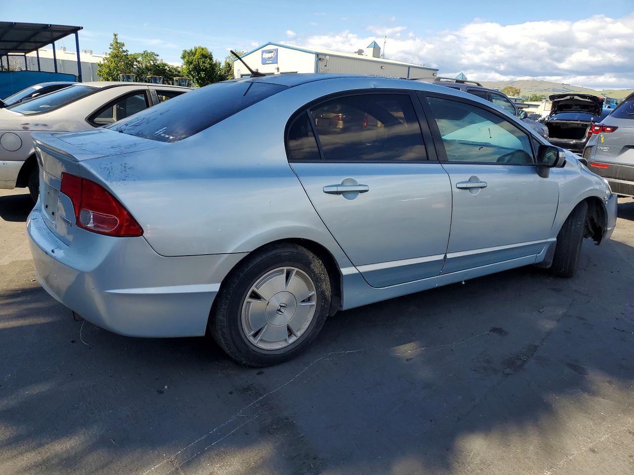 2008 Honda Civic Hybrid Blue vin: JHMFA362X8S011099