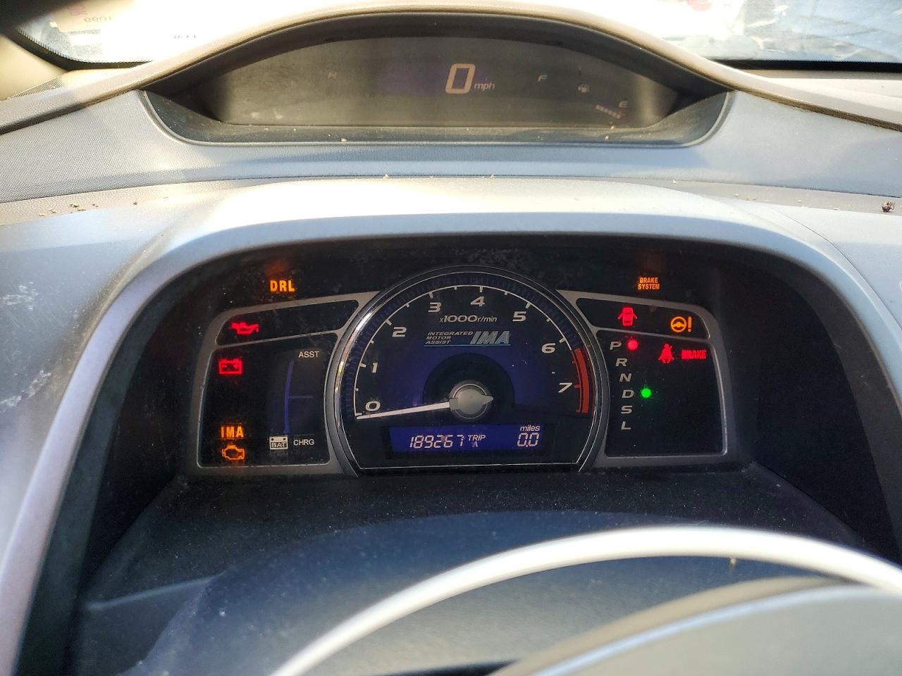 2008 Honda Civic Hybrid Blue vin: JHMFA362X8S011099