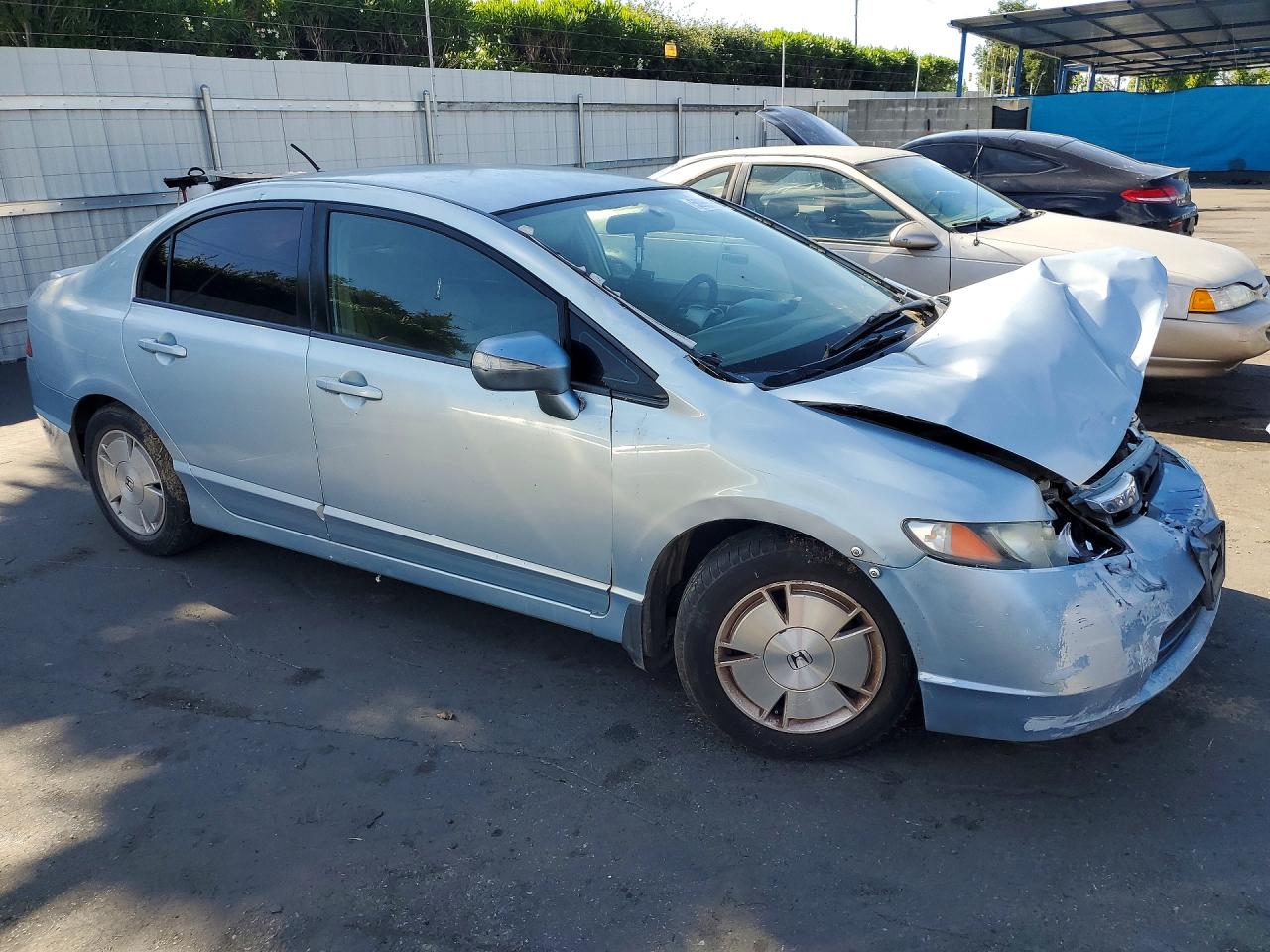 2008 Honda Civic Hybrid Blue vin: JHMFA362X8S011099