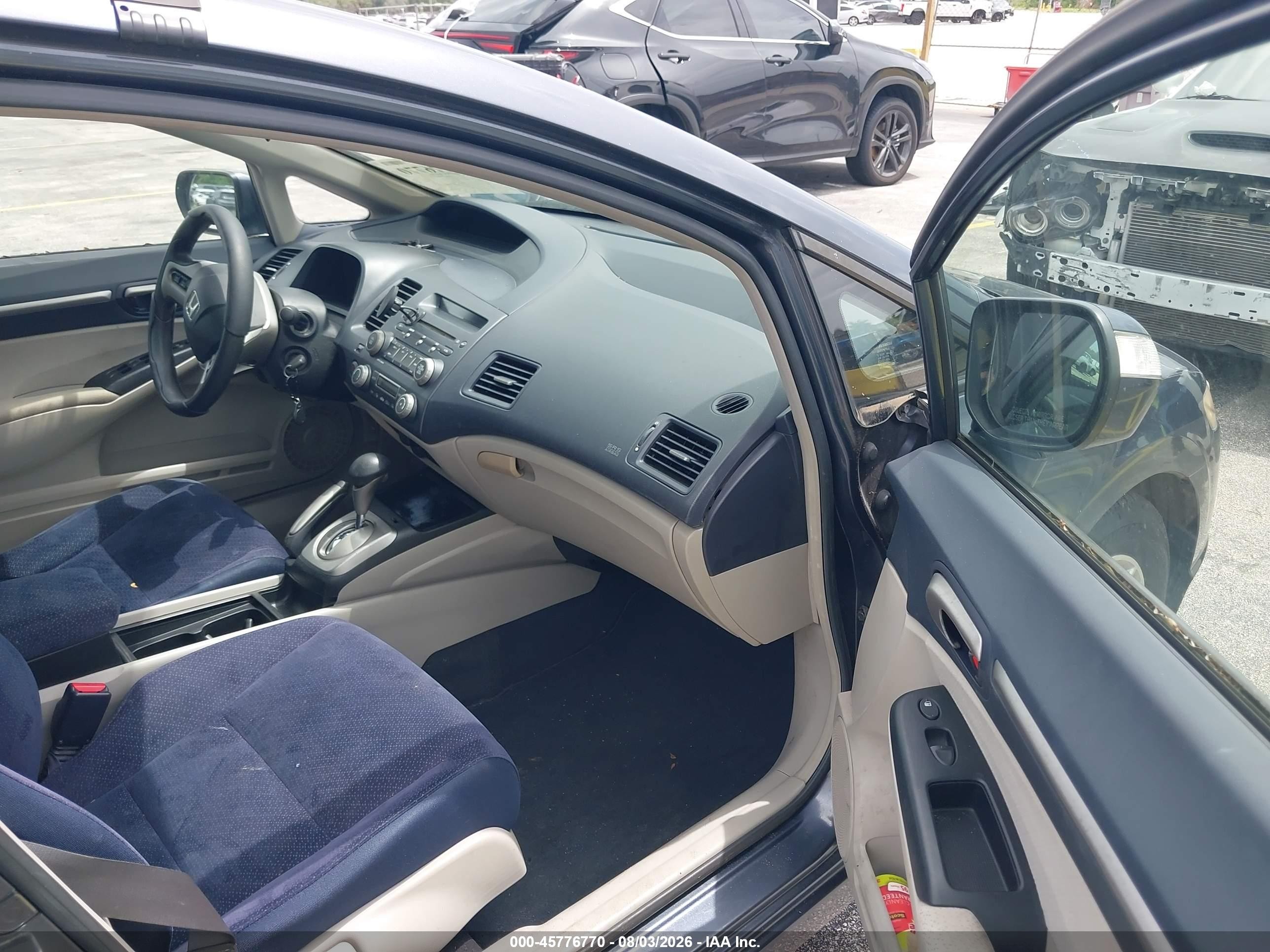 2008 Honda Civic Hybrid   Gray vin: JHMFA362X8S027237