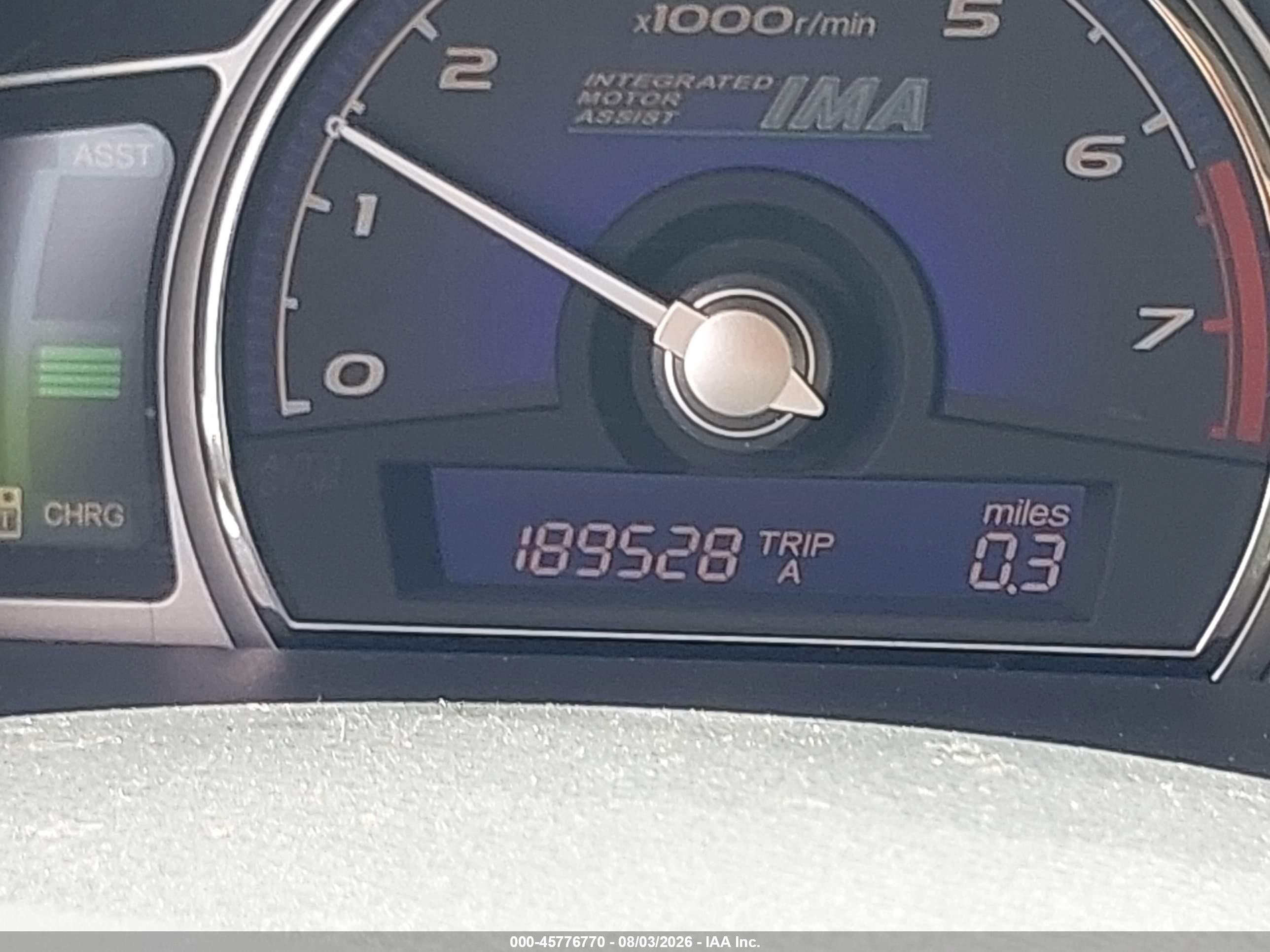 2008 Honda Civic Hybrid   Gray vin: JHMFA362X8S027237