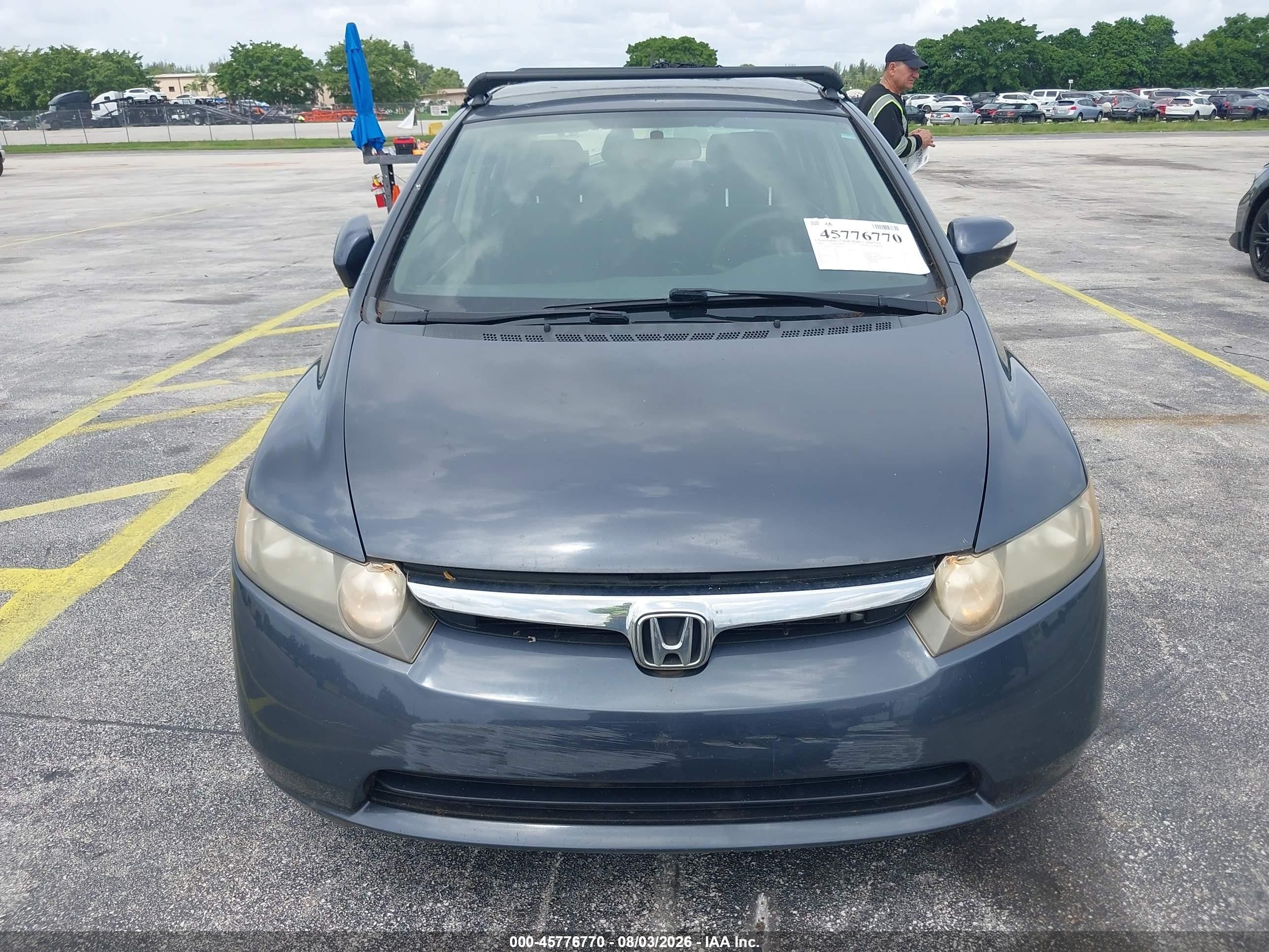 2008 Honda Civic Hybrid   Gray vin: JHMFA362X8S027237