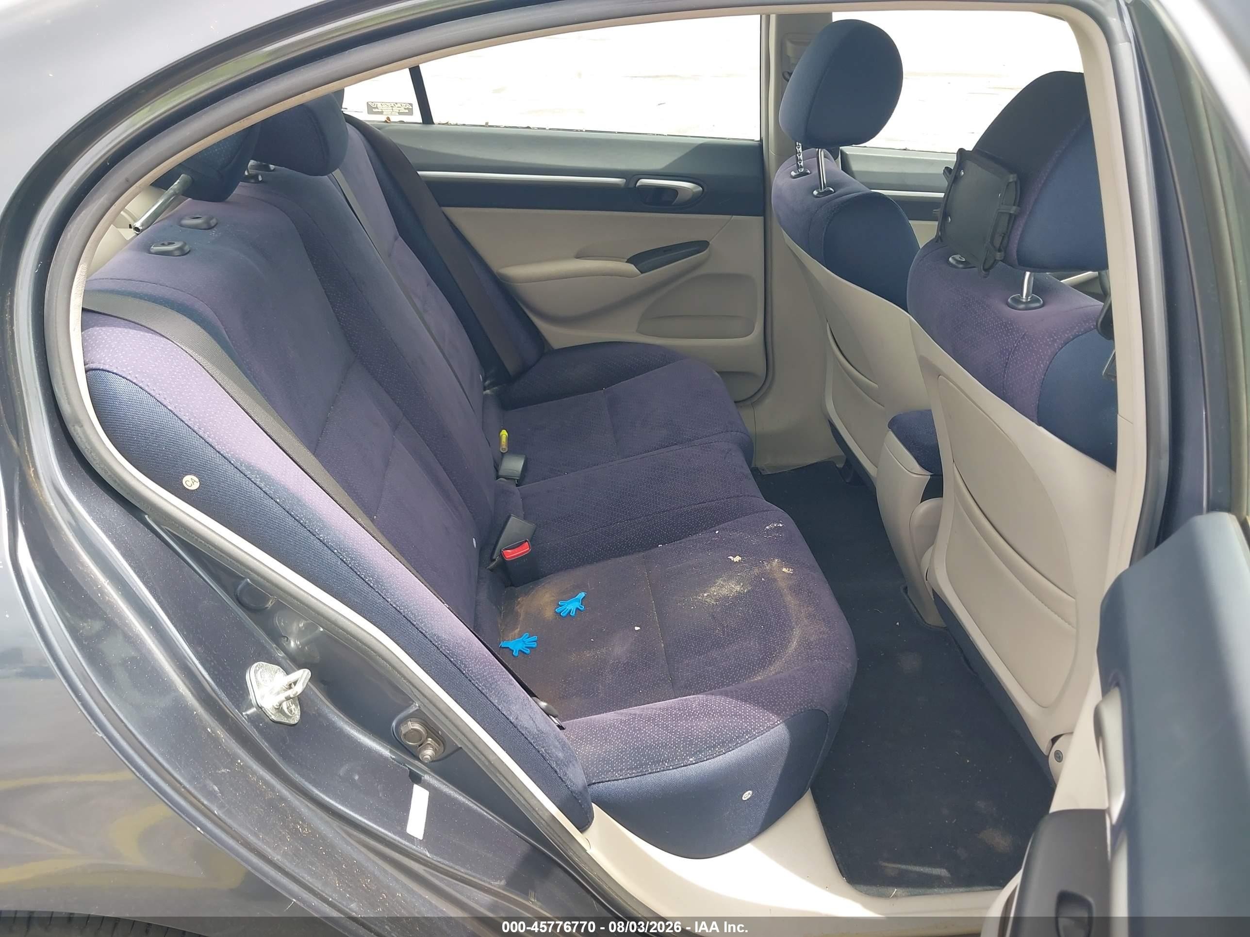 2008 Honda Civic Hybrid   Gray vin: JHMFA362X8S027237
