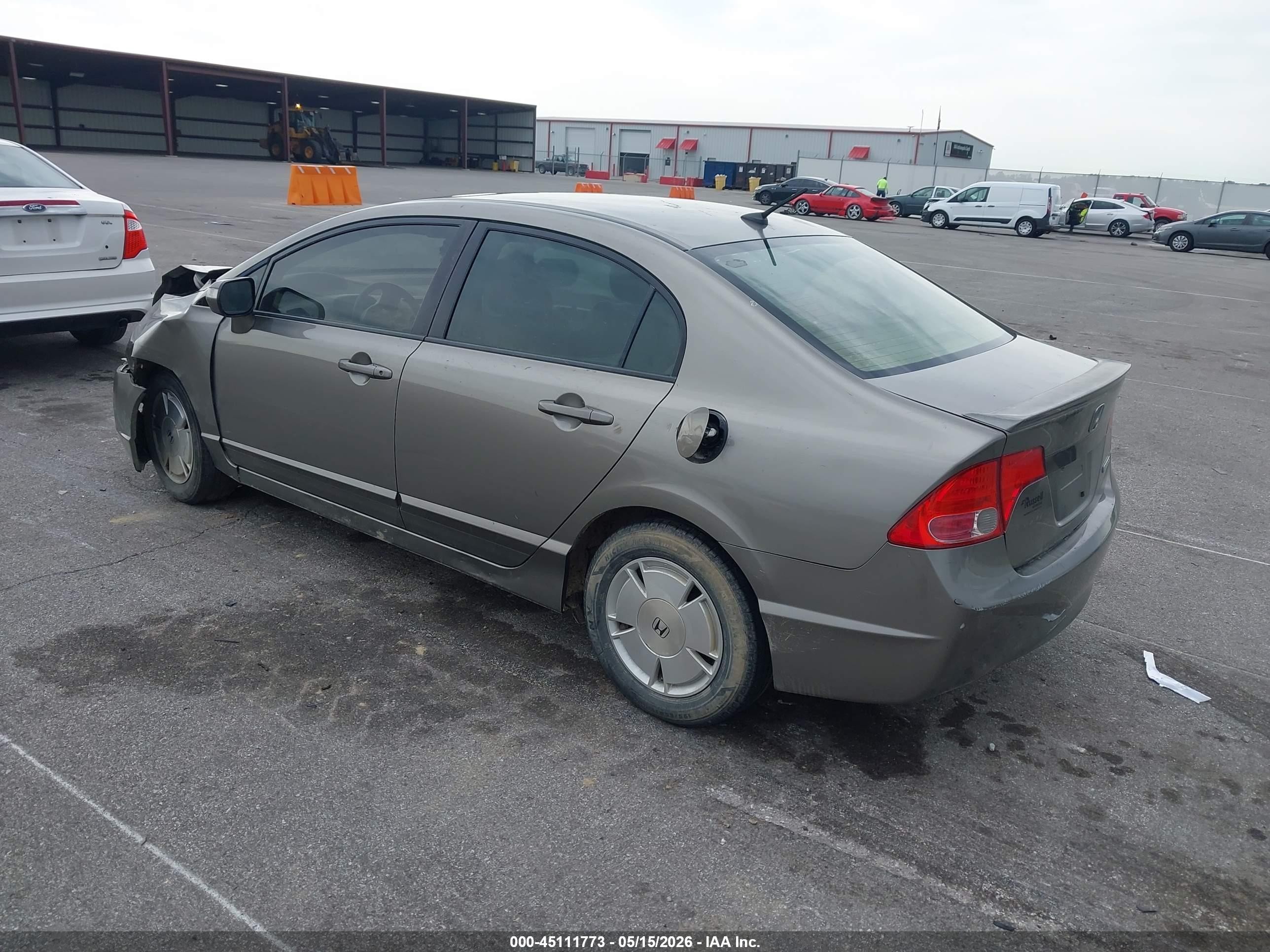 2008 Honda Civic Hybrid   Gray vin: JHMFA362X8S031899