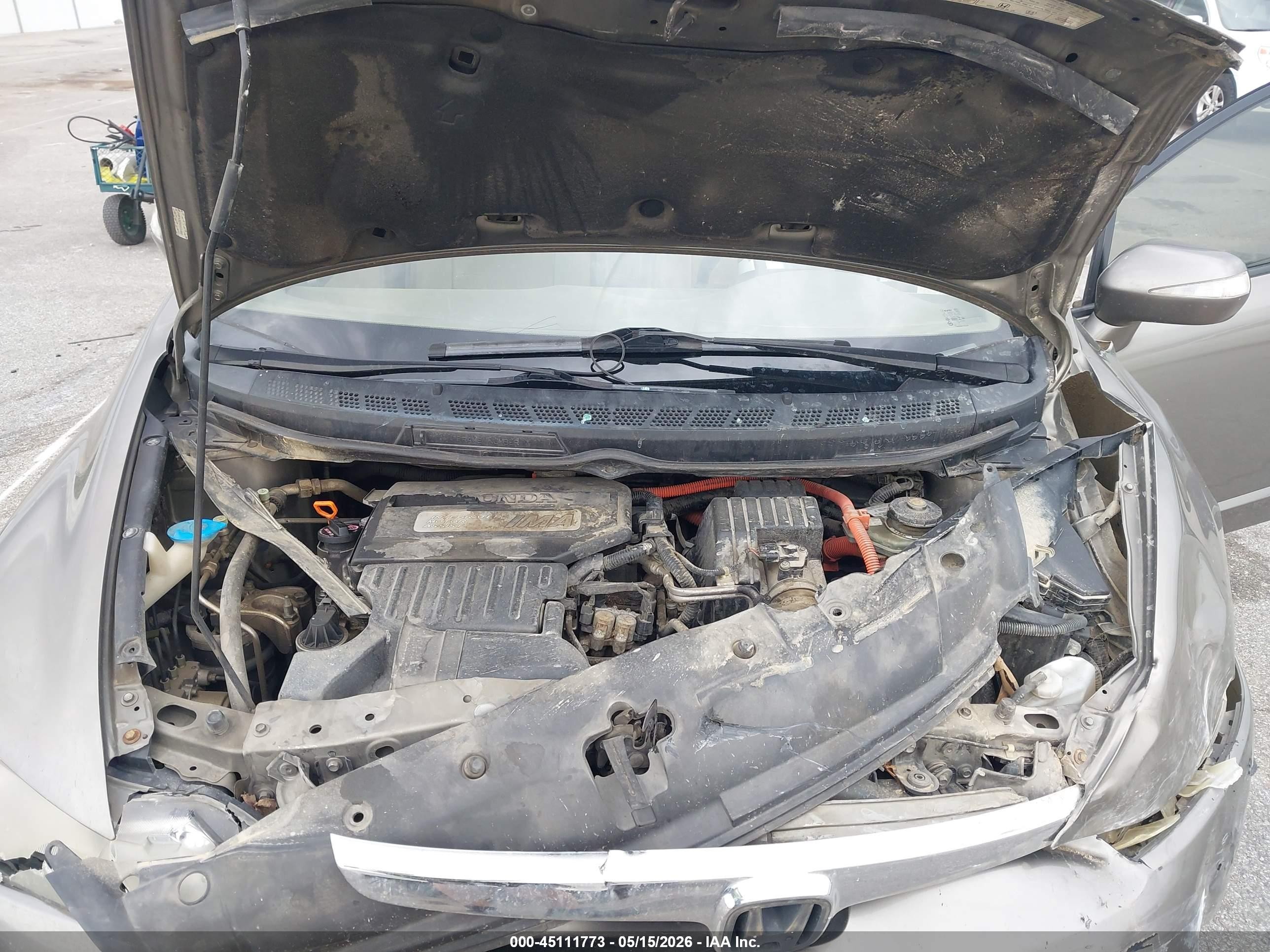2008 Honda Civic Hybrid   Gray vin: JHMFA362X8S031899