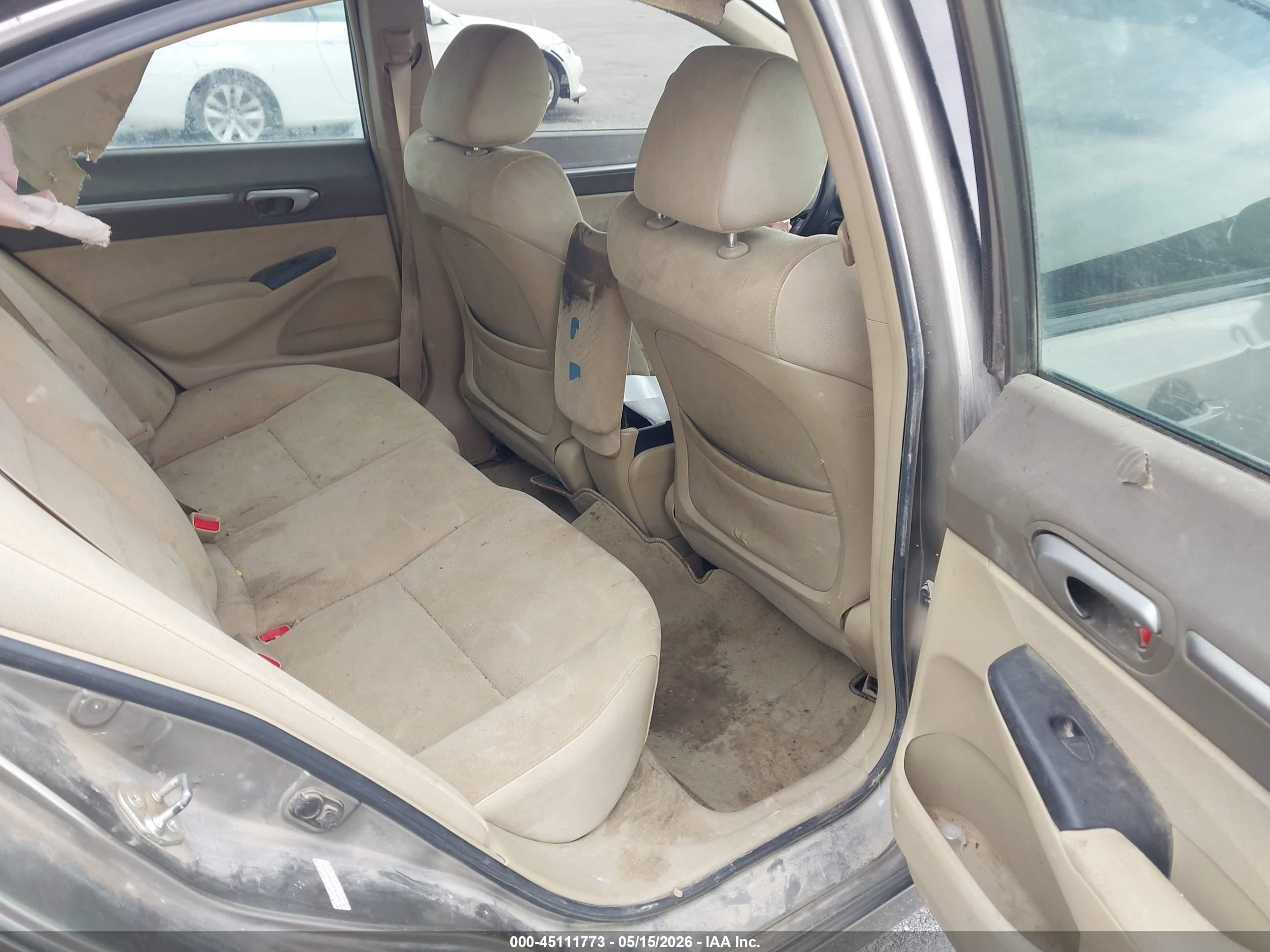2008 Honda Civic Hybrid   Gray vin: JHMFA362X8S031899