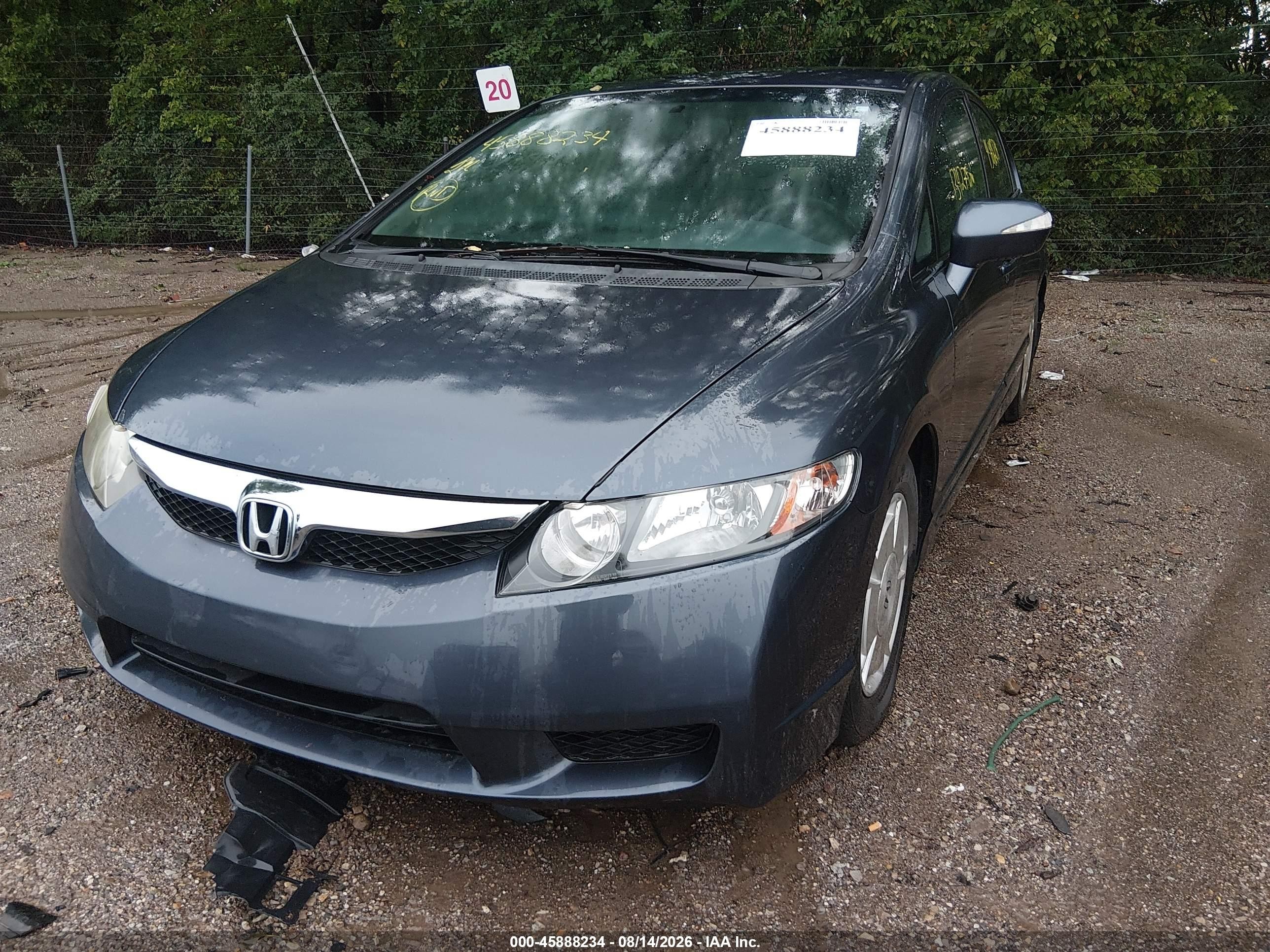 2009 Honda Civic Hybrid   Gray vin: JHMFA362X9S000508