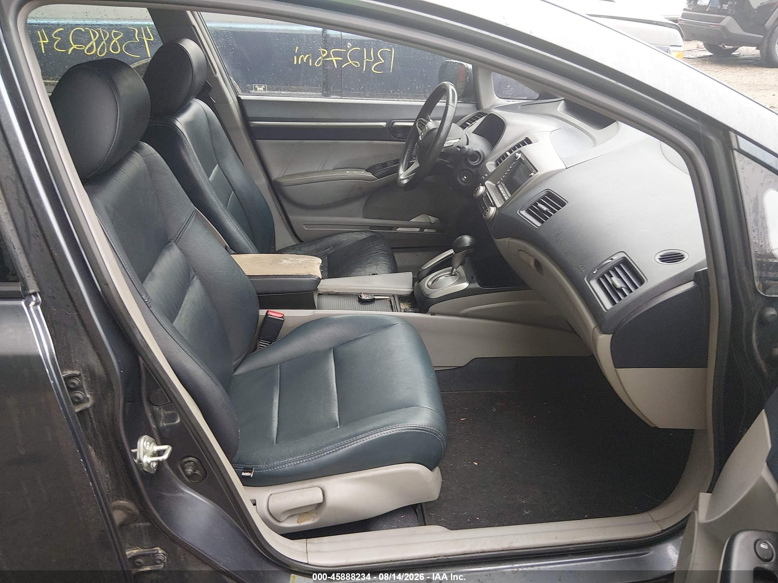 2009 Honda Civic Hybrid   Gray vin: JHMFA362X9S000508