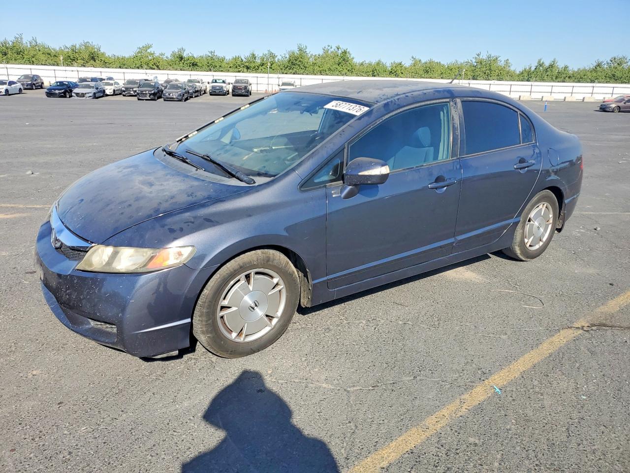 2009 Honda Civic Hybrid Blue vin: JHMFA362X9S001982