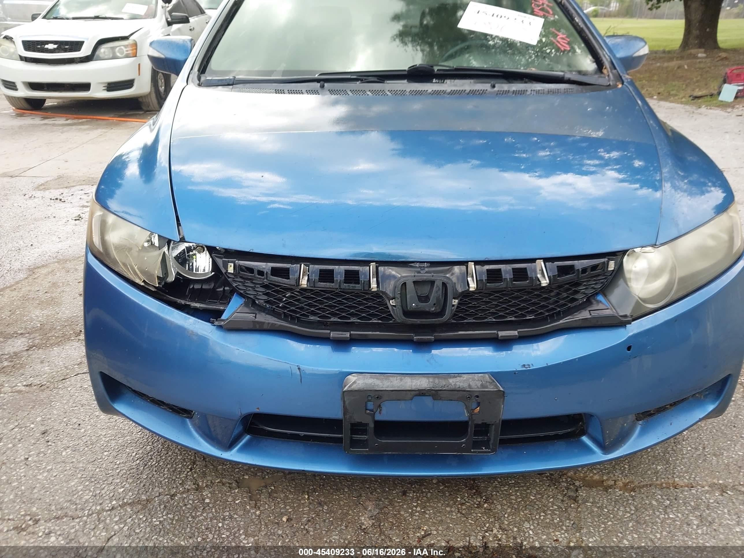 2009 Honda Civic Hybrid   Синий vin: JHMFA362X9S015848