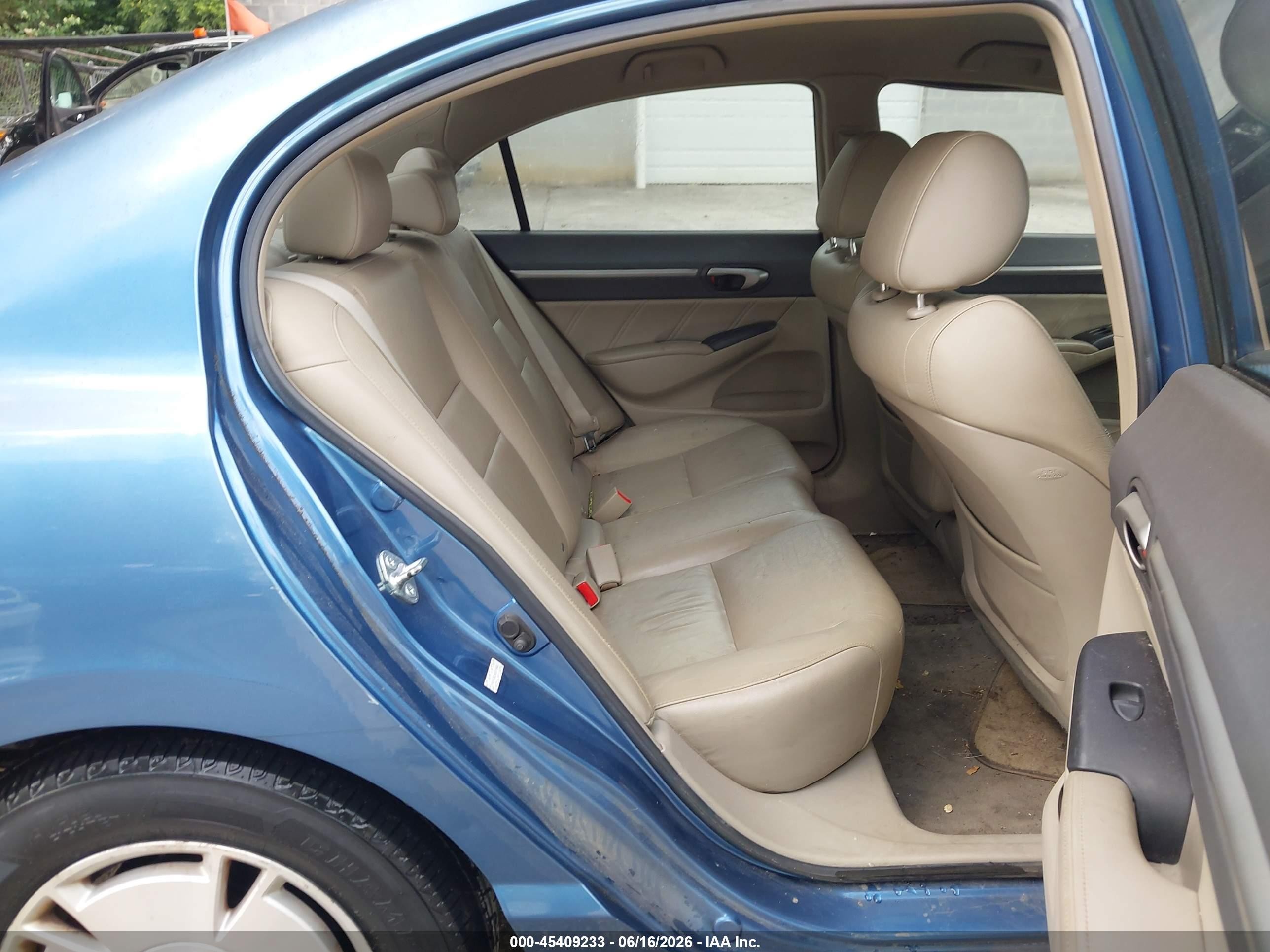 2009 Honda Civic Hybrid   Синий vin: JHMFA362X9S015848
