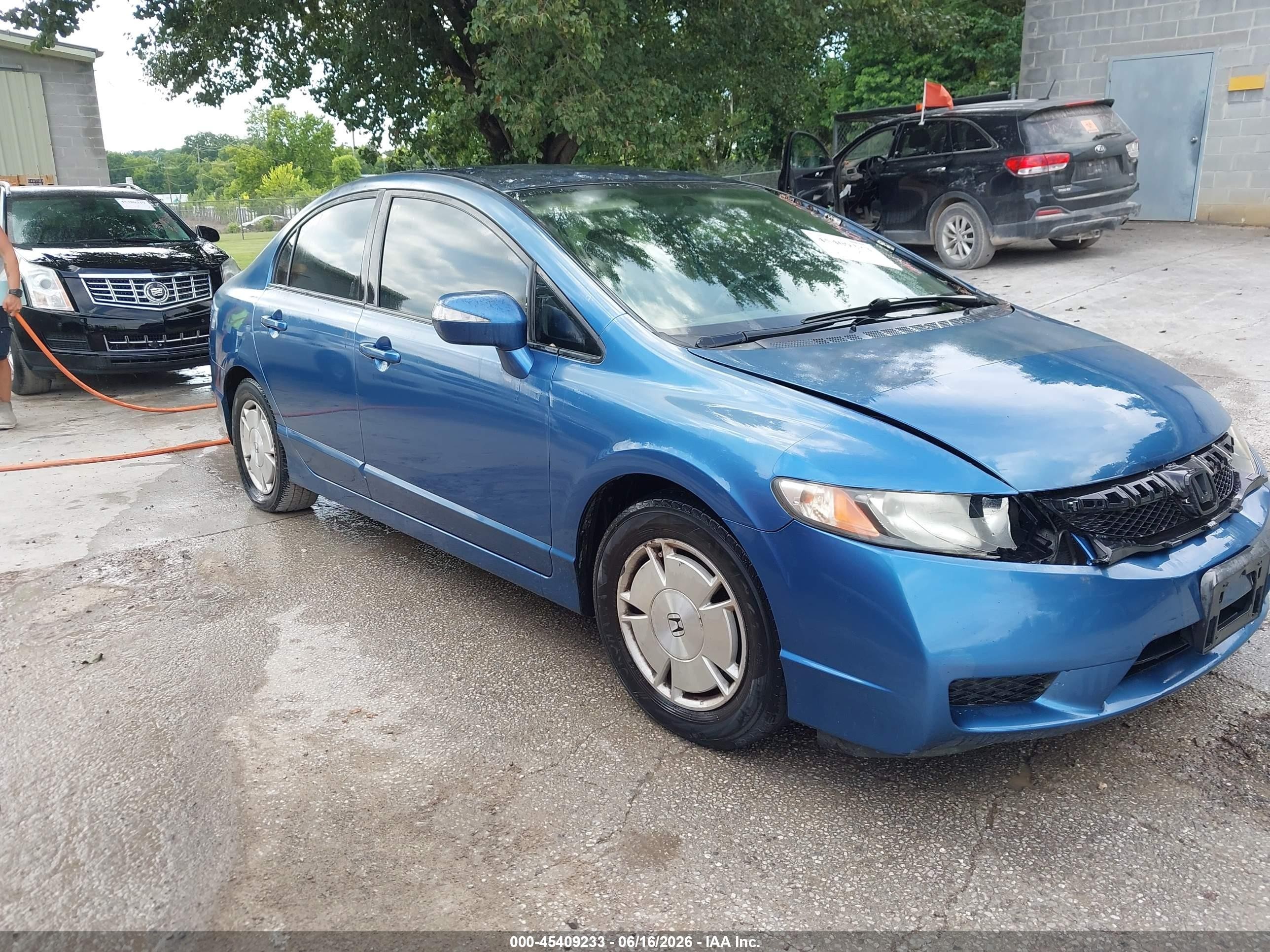 2009 Honda Civic Hybrid   Синий vin: JHMFA362X9S015848
