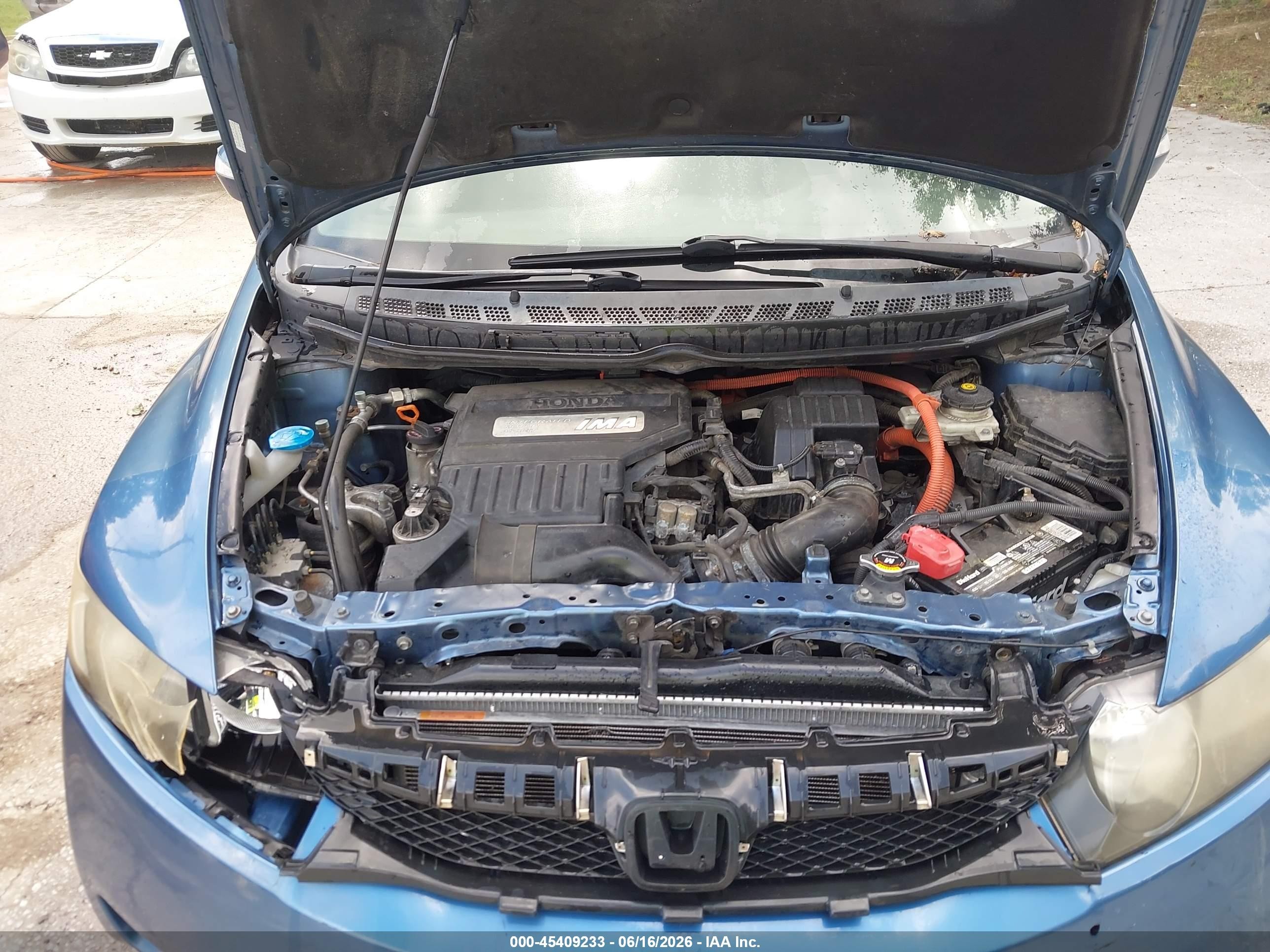 2009 Honda Civic Hybrid   Синий vin: JHMFA362X9S015848
