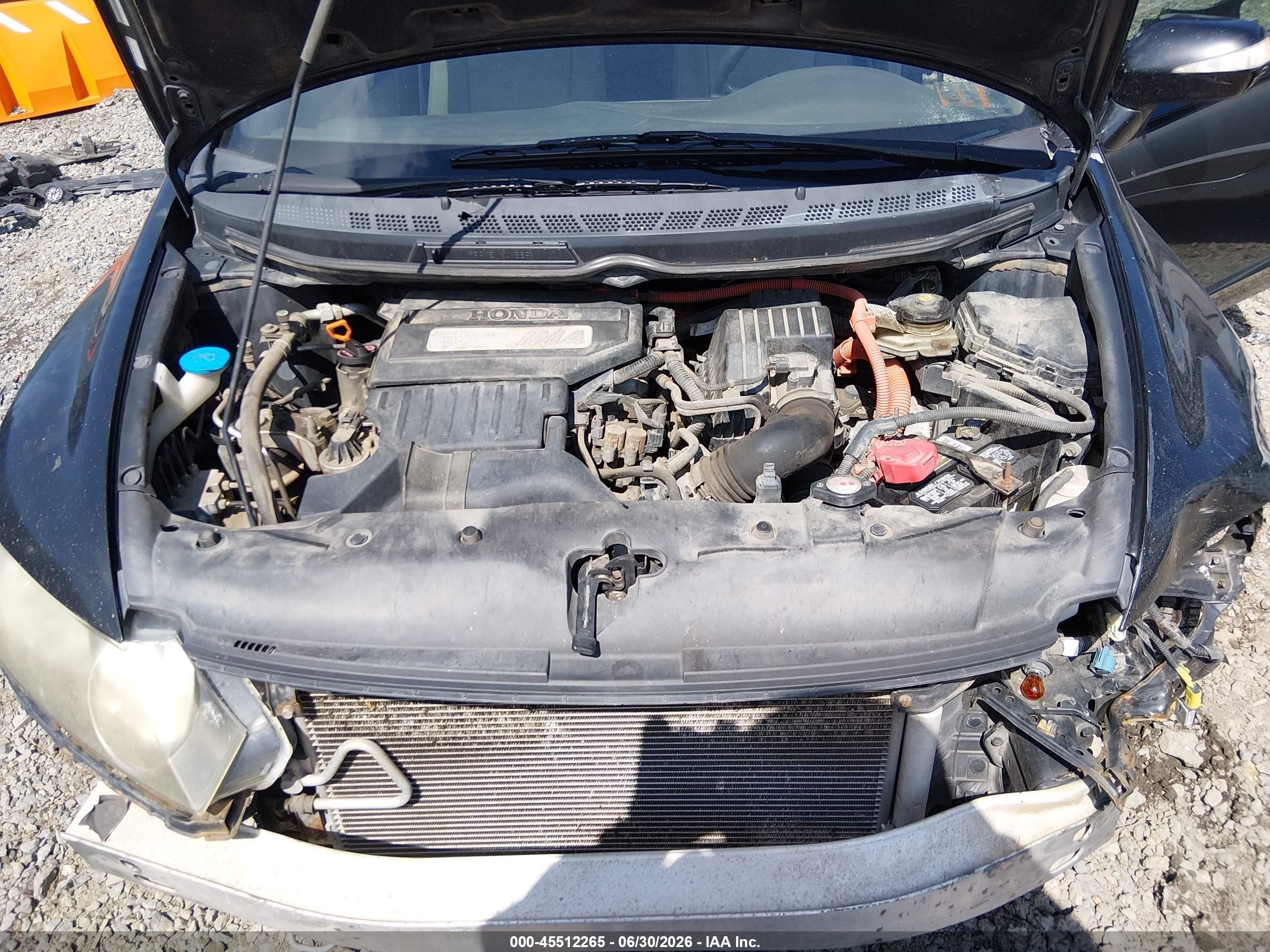2009 Honda Civic Hybrid   Black vin: JHMFA362X9S018121