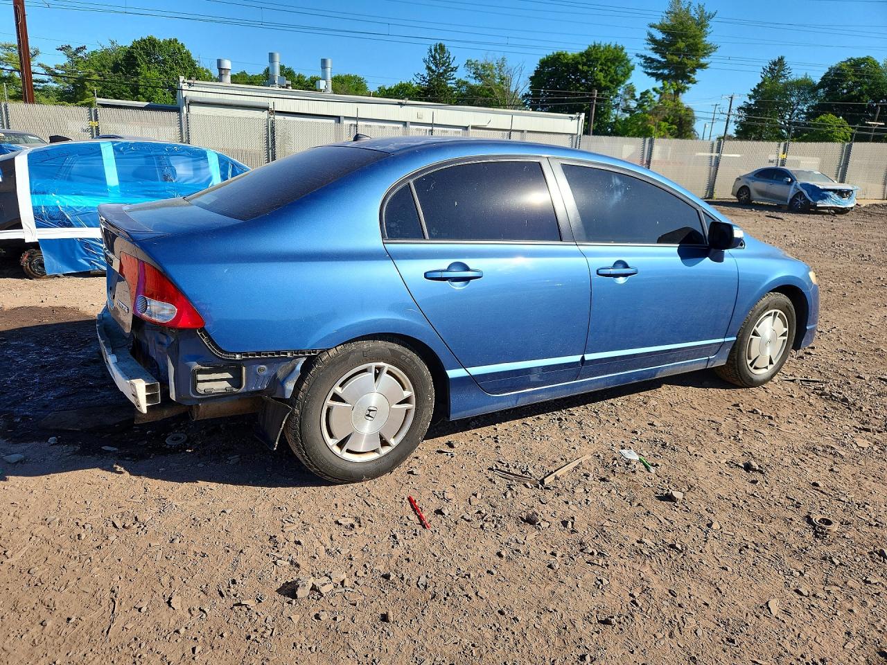 2010 Honda Civic Hybrid Blue vin: JHMFA3F20AS001574