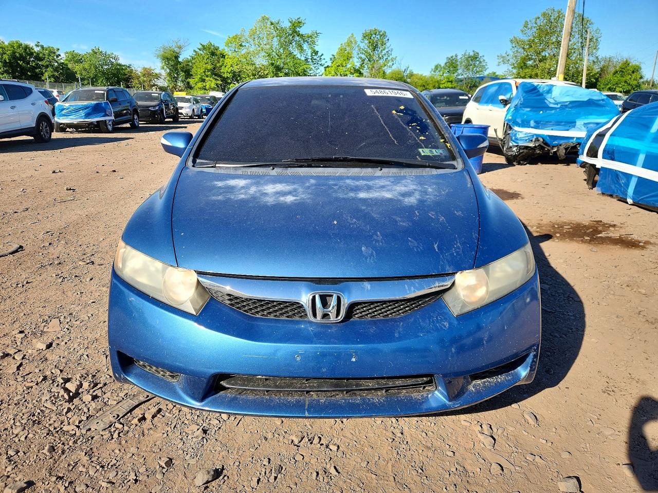 2010 Honda Civic Hybrid Blue vin: JHMFA3F20AS001574