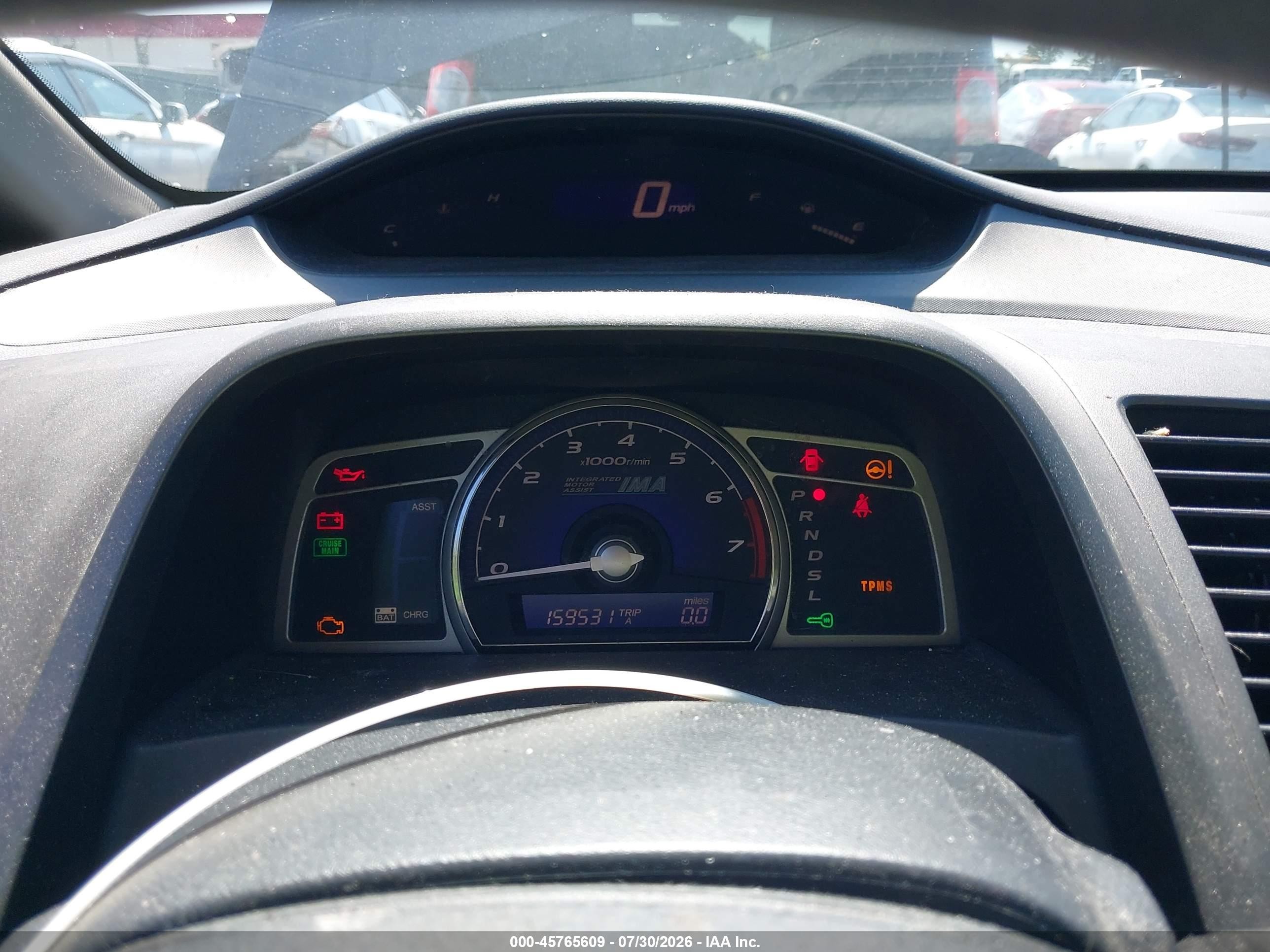 2010 Honda Civic Hybrid   Gray vin: JHMFA3F20AS001686