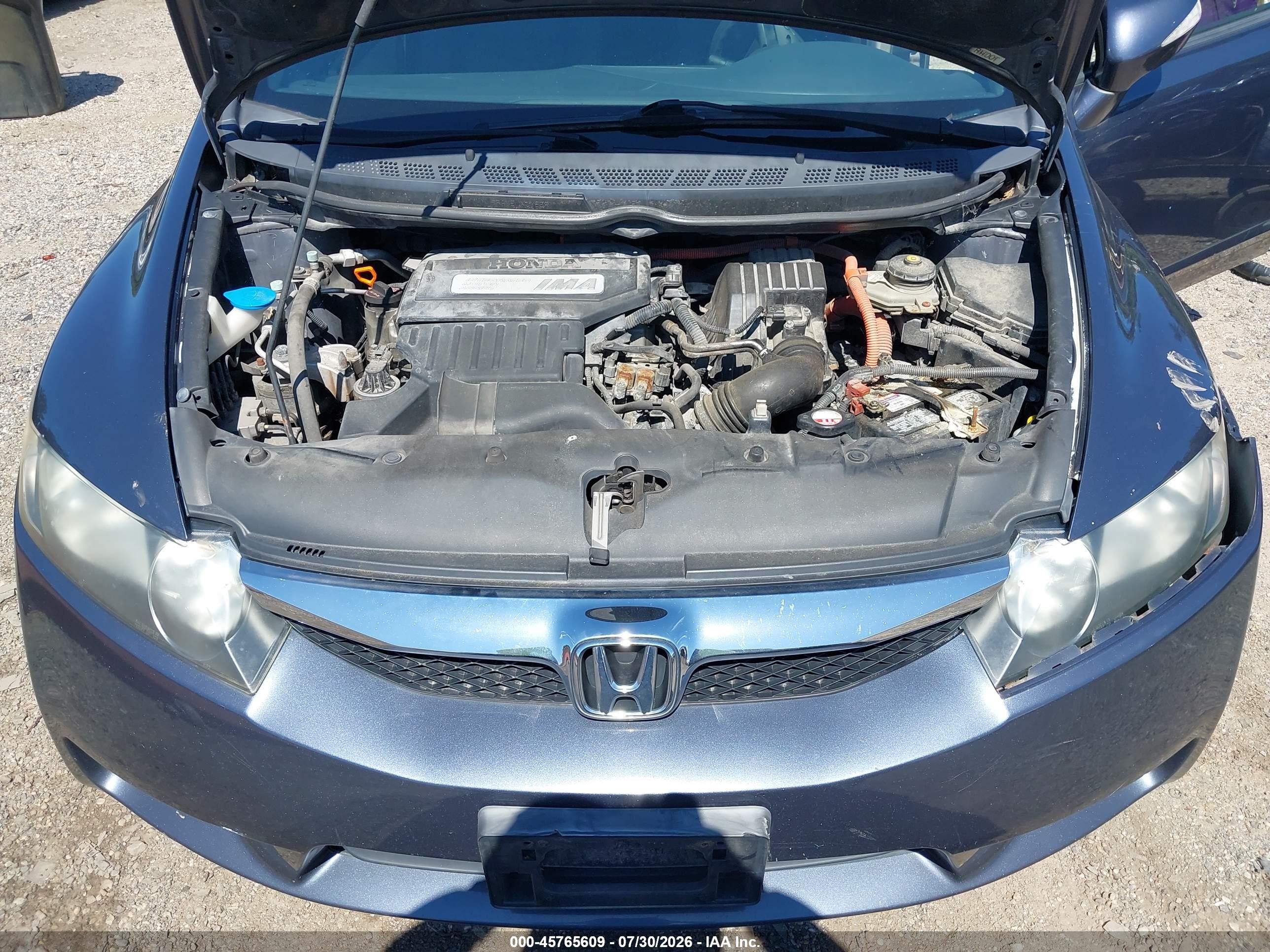 2010 Honda Civic Hybrid   Gray vin: JHMFA3F20AS001686