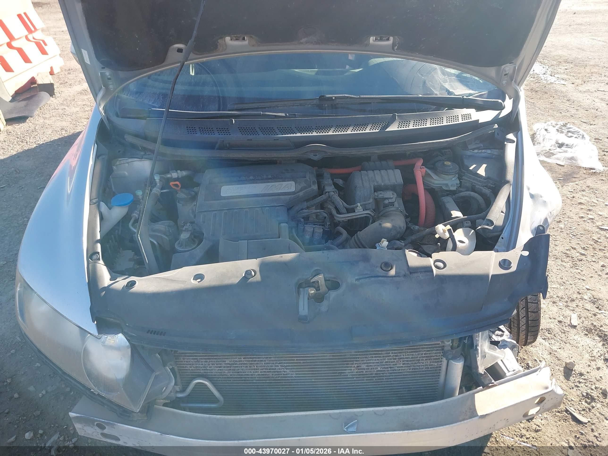 2010 Honda Civic Hybrid   Silver vin: JHMFA3F20AS002899
