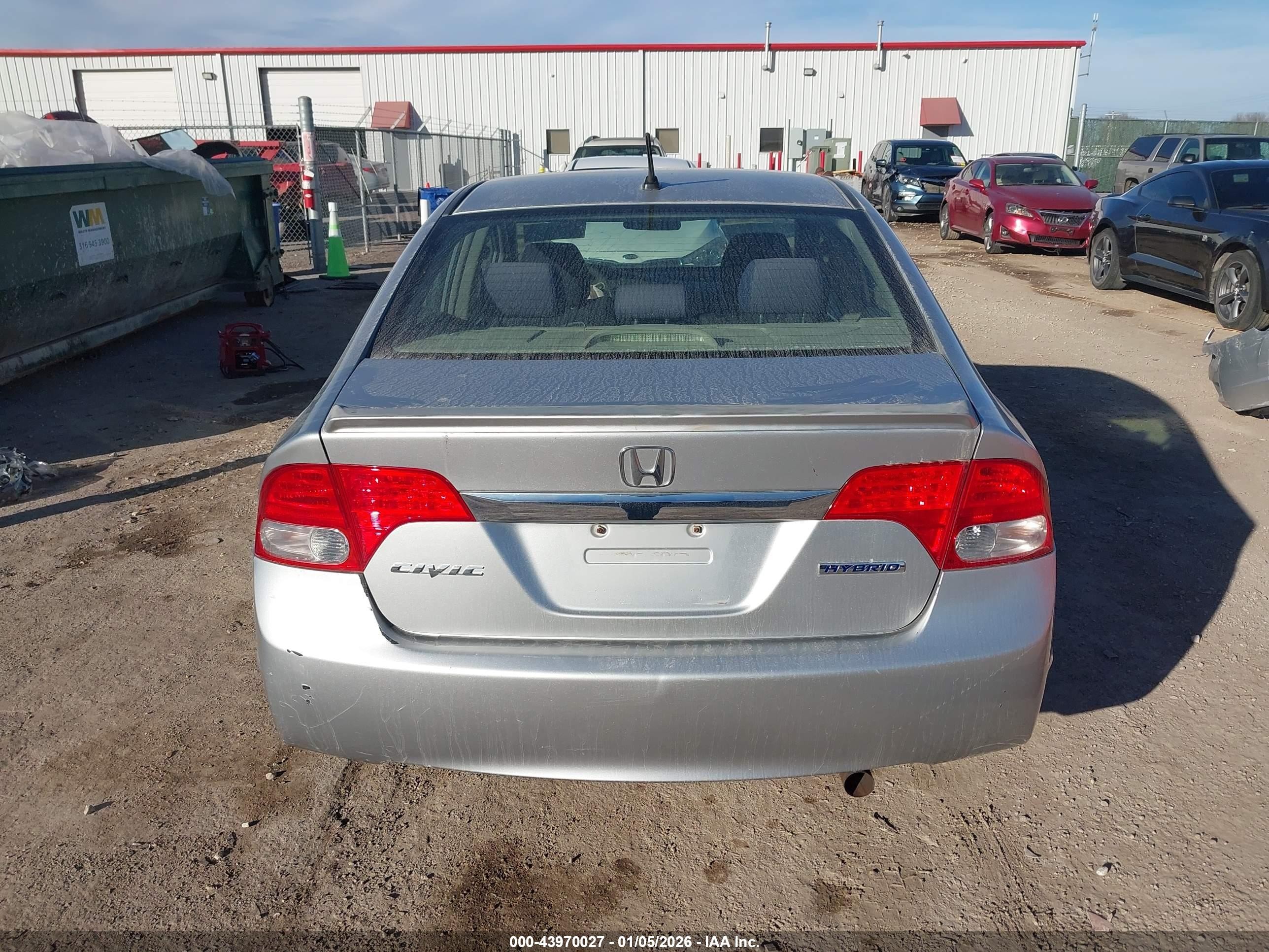 2010 Honda Civic Hybrid   Silver vin: JHMFA3F20AS002899