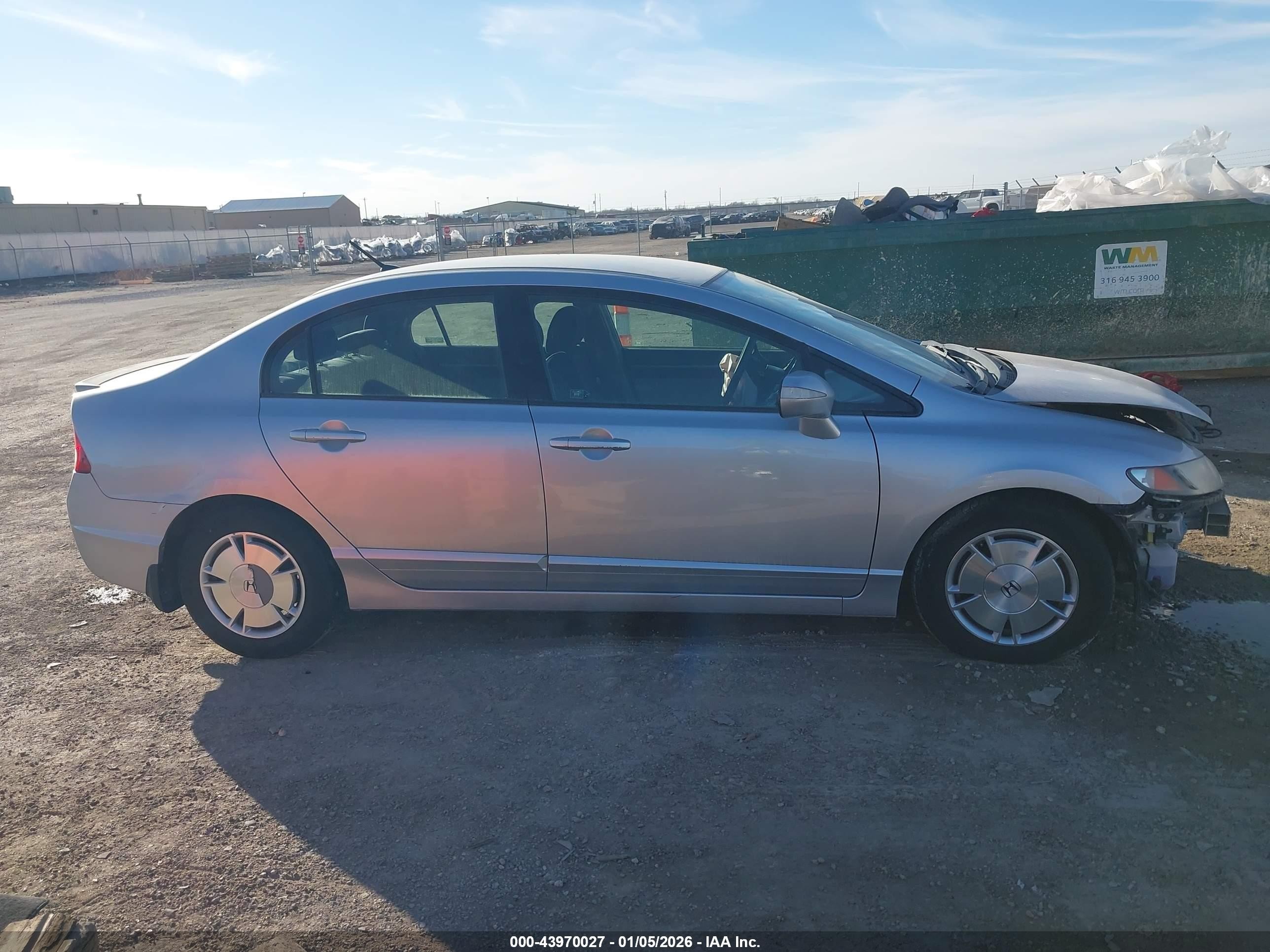 2010 Honda Civic Hybrid   Silver vin: JHMFA3F20AS002899