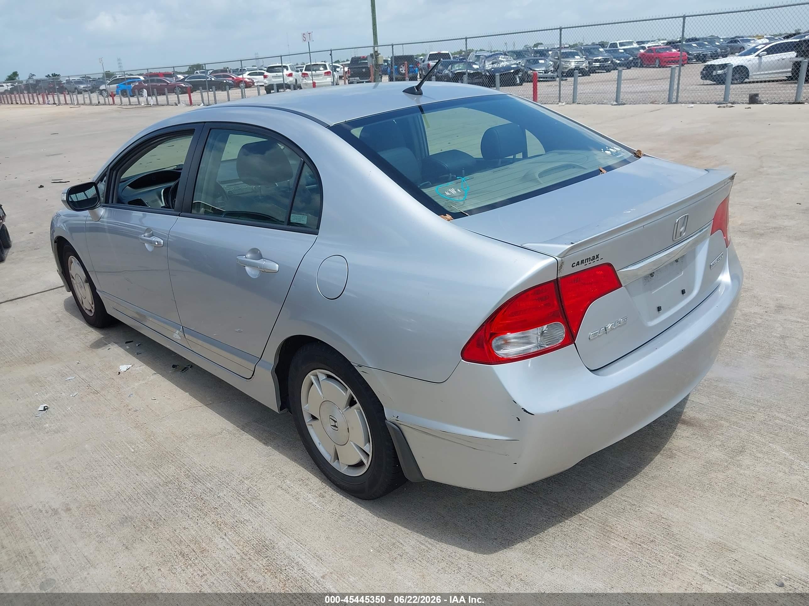 2010 Honda Civic Hybrid   Серебряный vin: JHMFA3F20AS005012