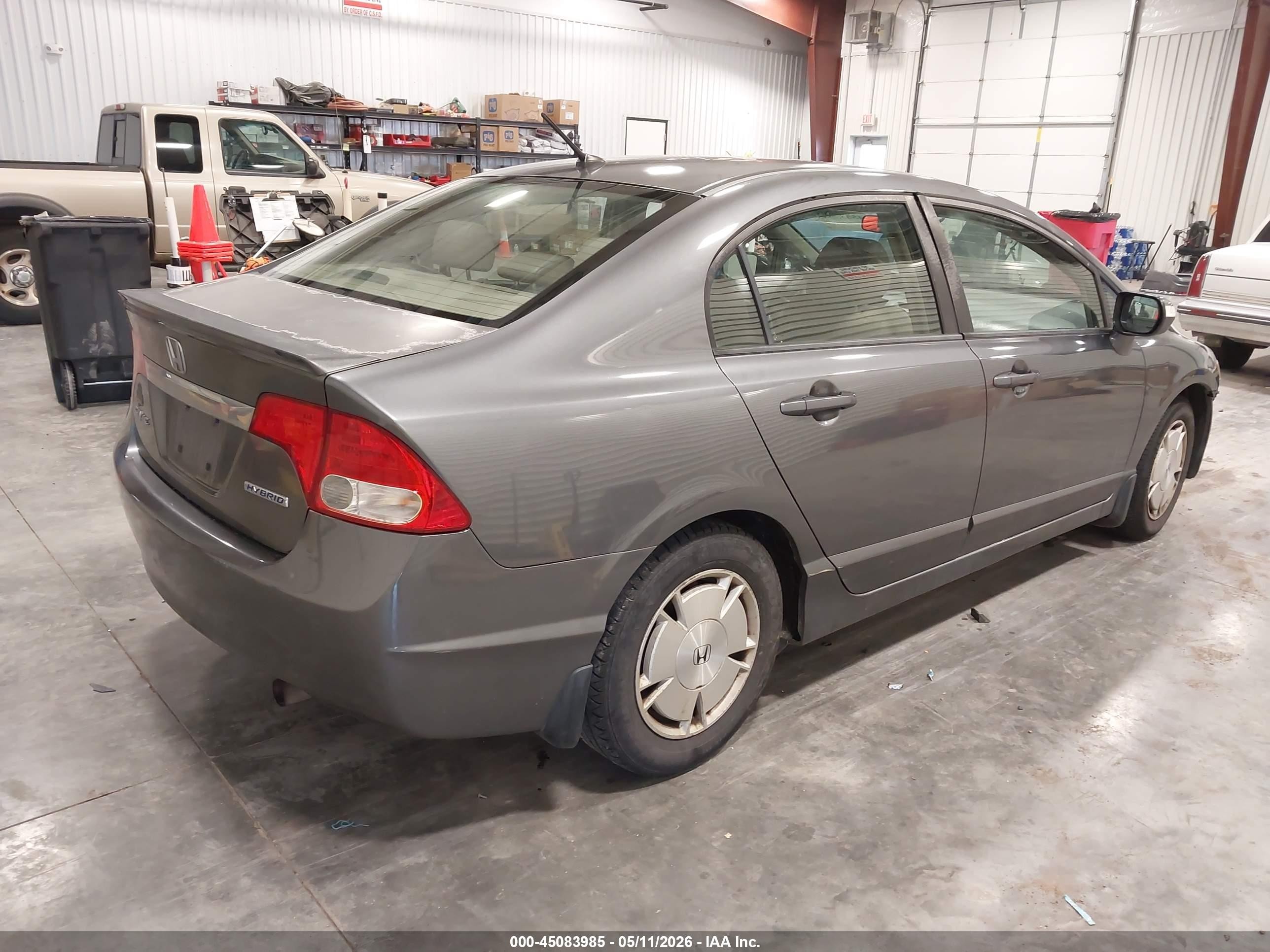 2010 Honda Civic Hybrid   Серый vin: JHMFA3F20AS005348