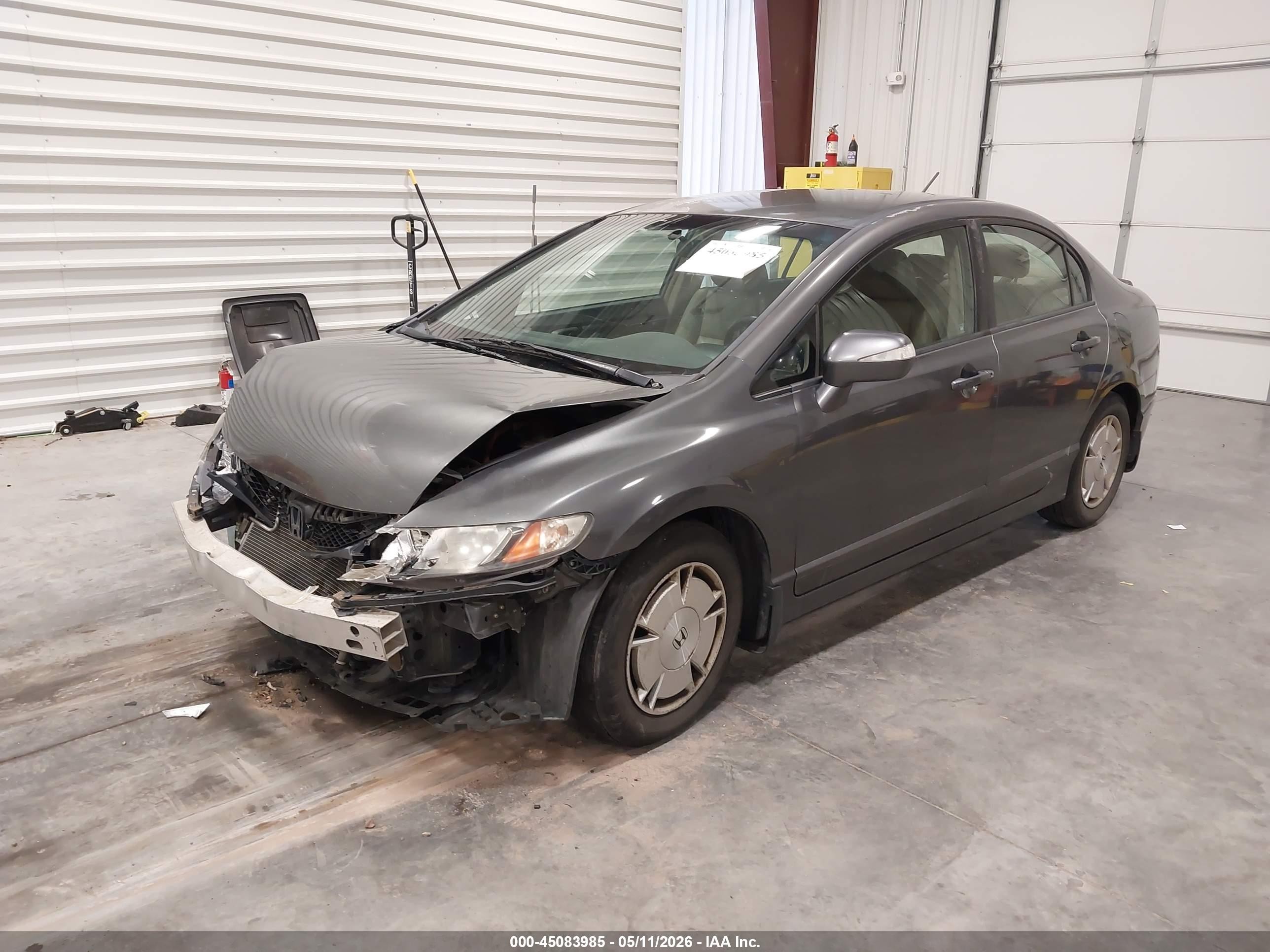 2010 Honda Civic Hybrid   Серый vin: JHMFA3F20AS005348