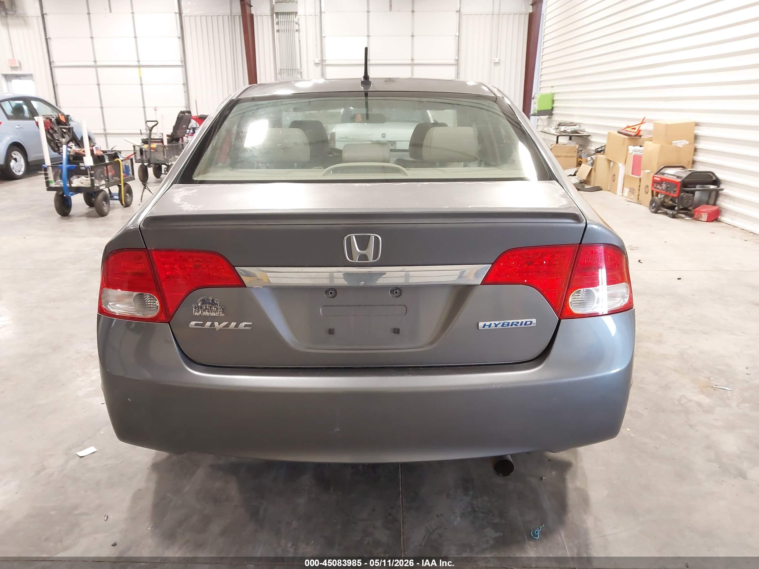 2010 Honda Civic Hybrid   Серый vin: JHMFA3F20AS005348