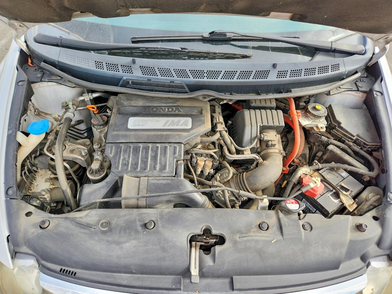 2011 Honda Civic Hybrid White vin: JHMFA3F20BS000412