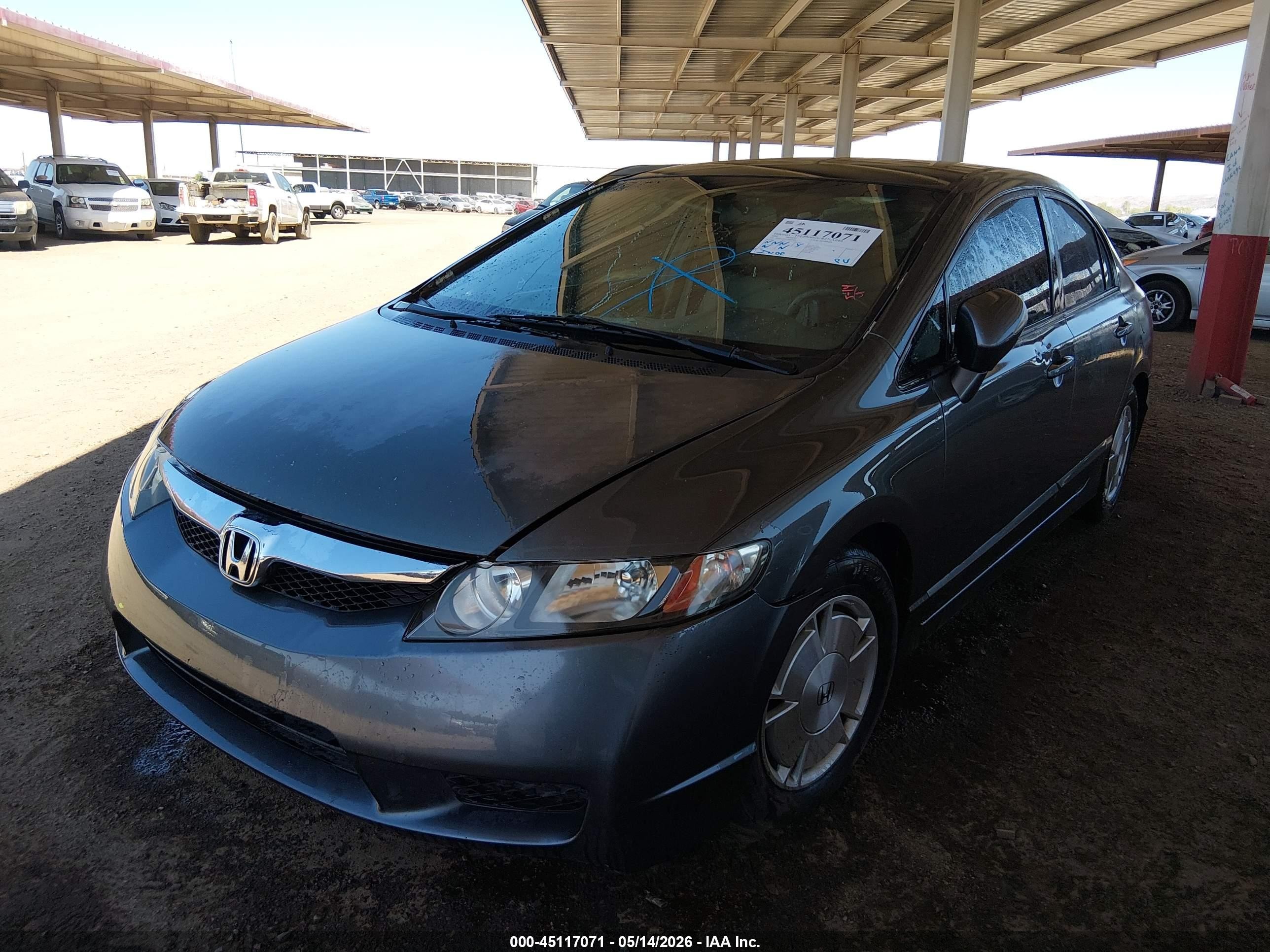 2010 Honda Civic Hybrid   Silver vin: JHMFA3F21AS007450