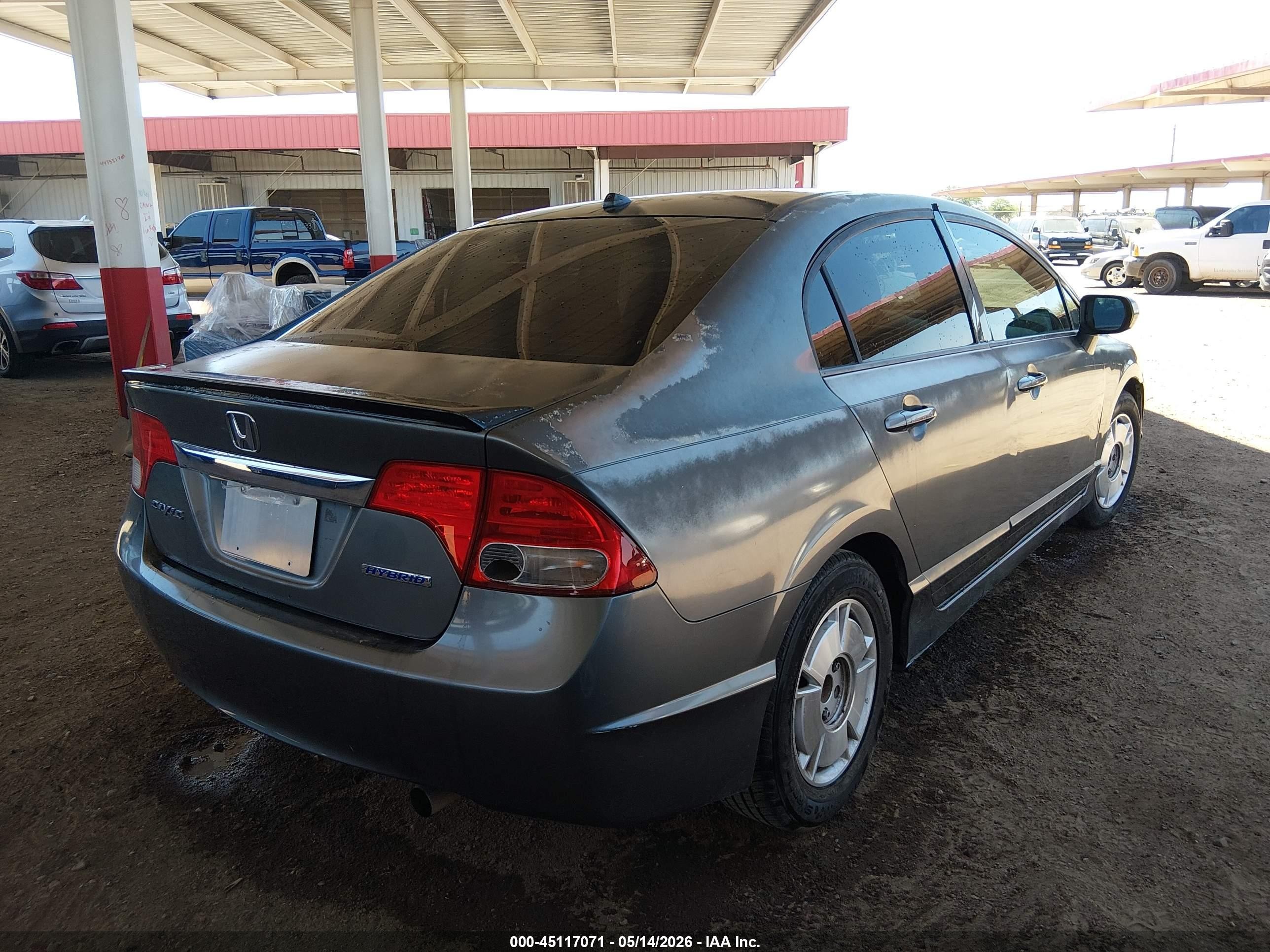 2010 Honda Civic Hybrid   Silver vin: JHMFA3F21AS007450