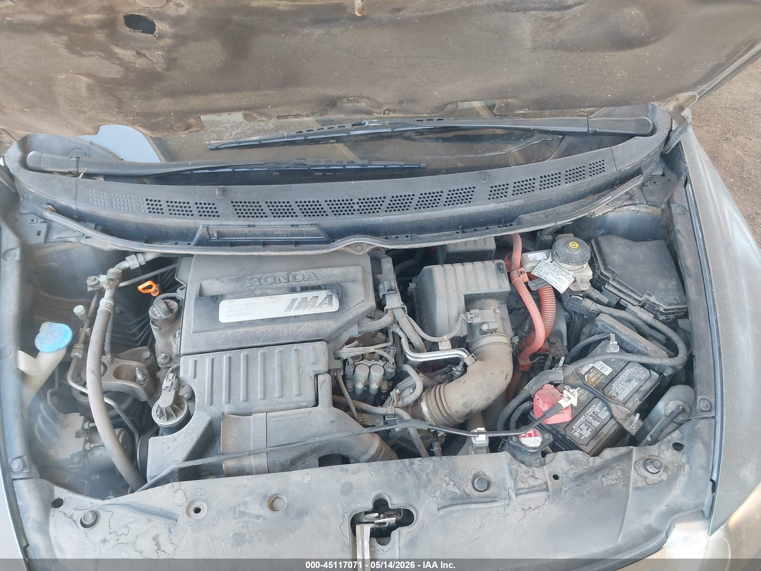 2010 Honda Civic Hybrid   Silver vin: JHMFA3F21AS007450
