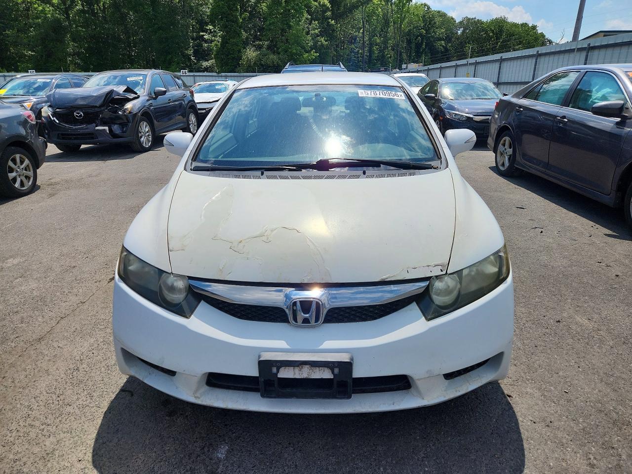 2011 Honda Civic Hybrid Белый vin: JHMFA3F21BS000404
