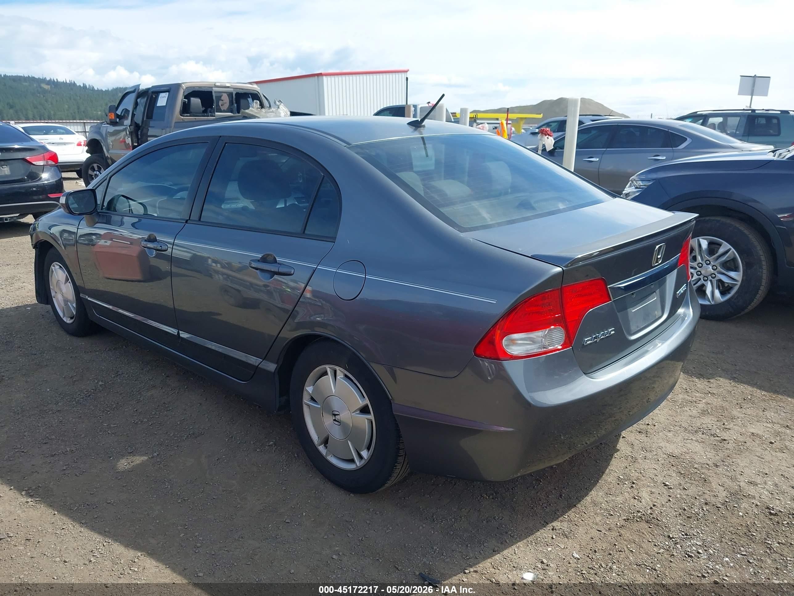 2010 Honda Civic Hybrid   Серый vin: JHMFA3F22AS002385
