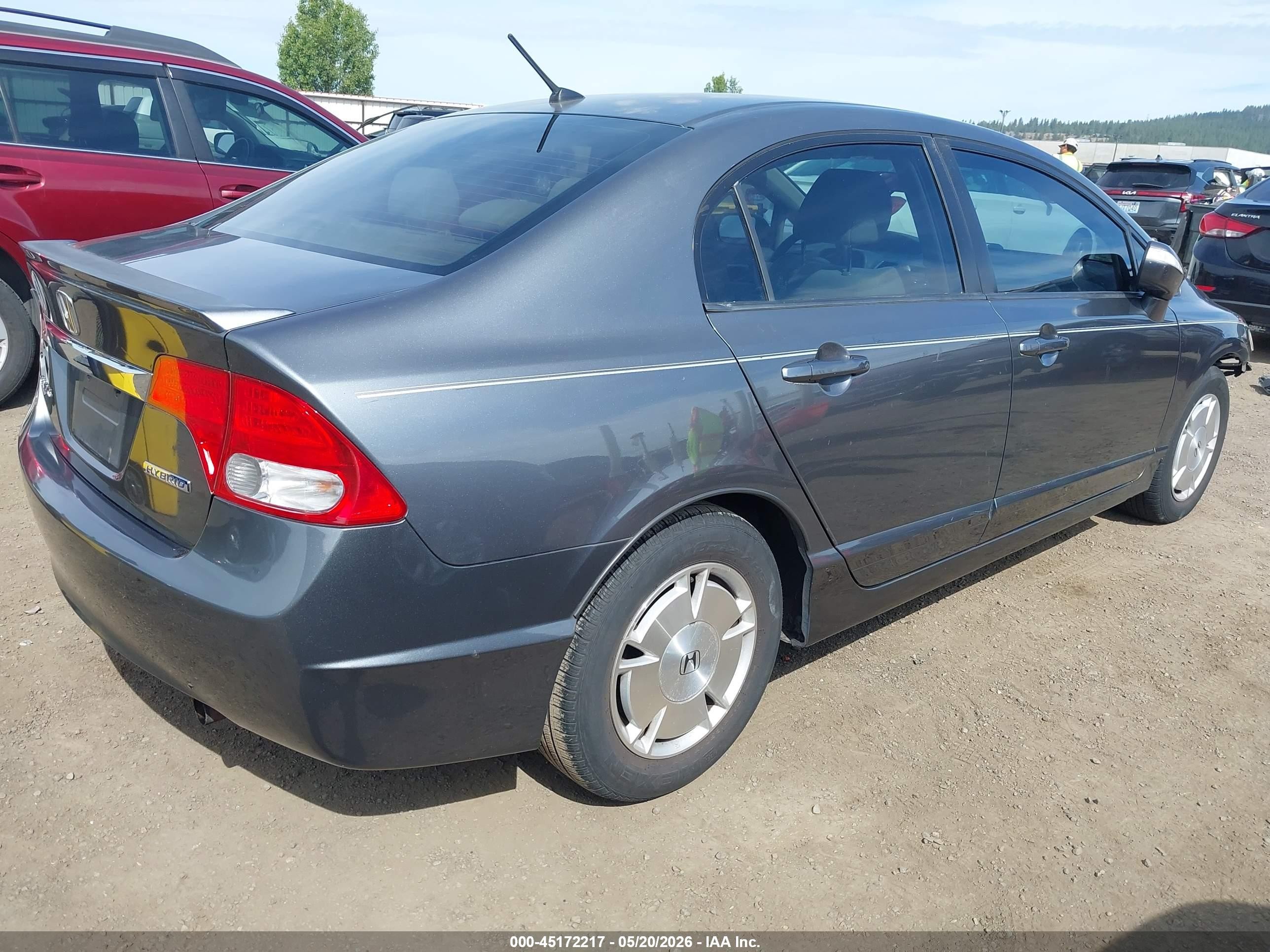 2010 Honda Civic Hybrid   Серый vin: JHMFA3F22AS002385