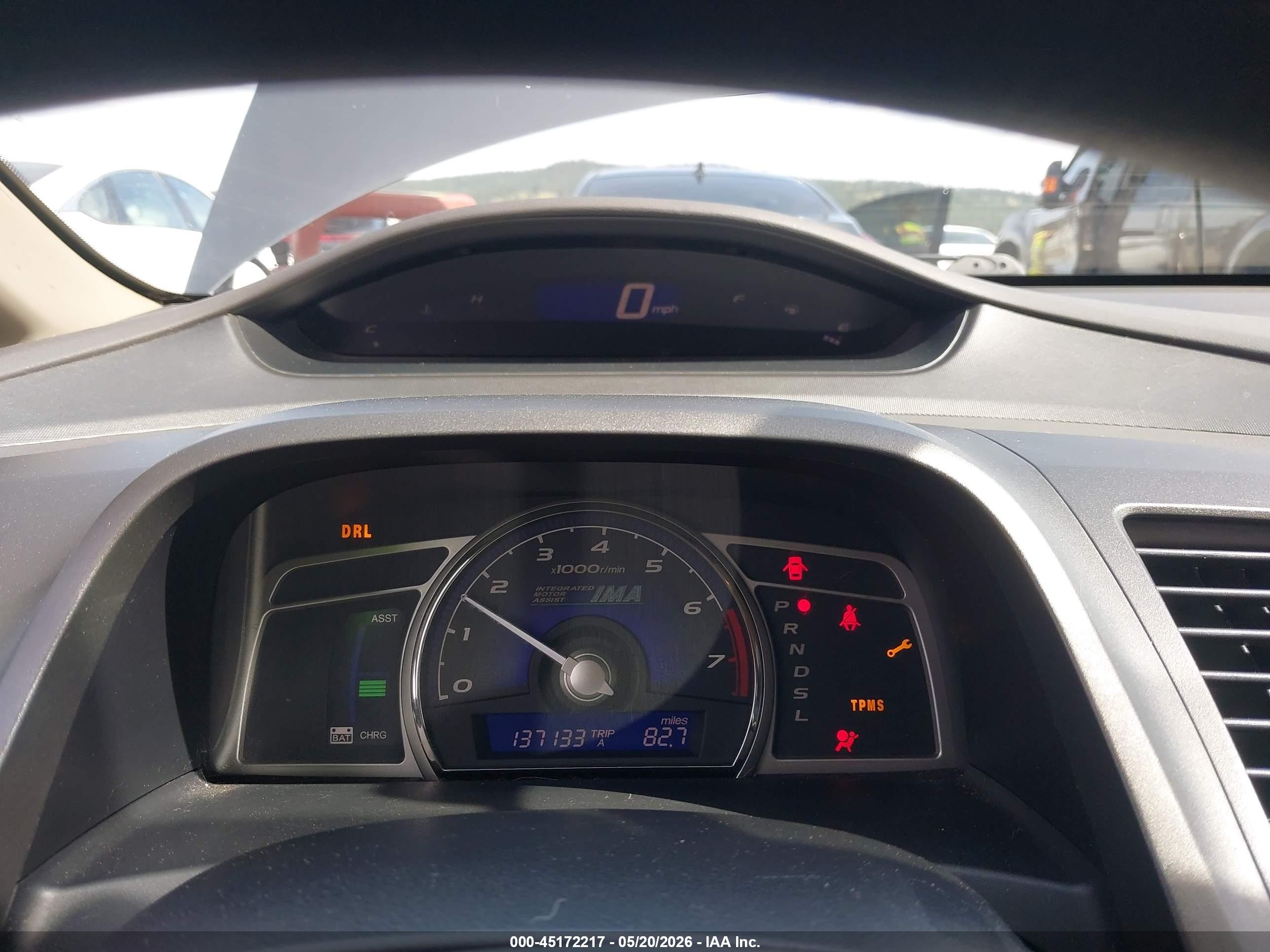 2010 Honda Civic Hybrid   Серый vin: JHMFA3F22AS002385