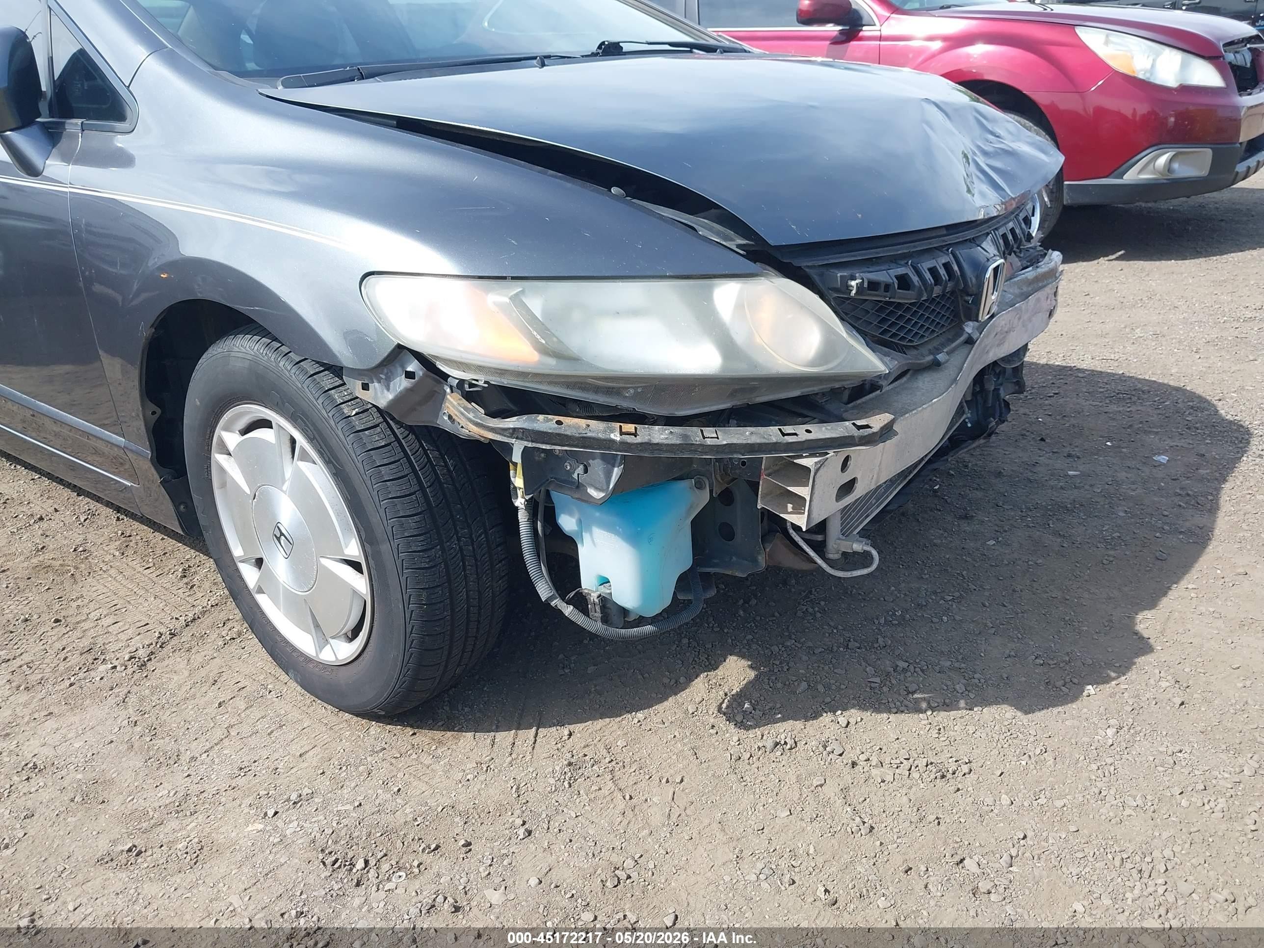 2010 Honda Civic Hybrid   Серый vin: JHMFA3F22AS002385