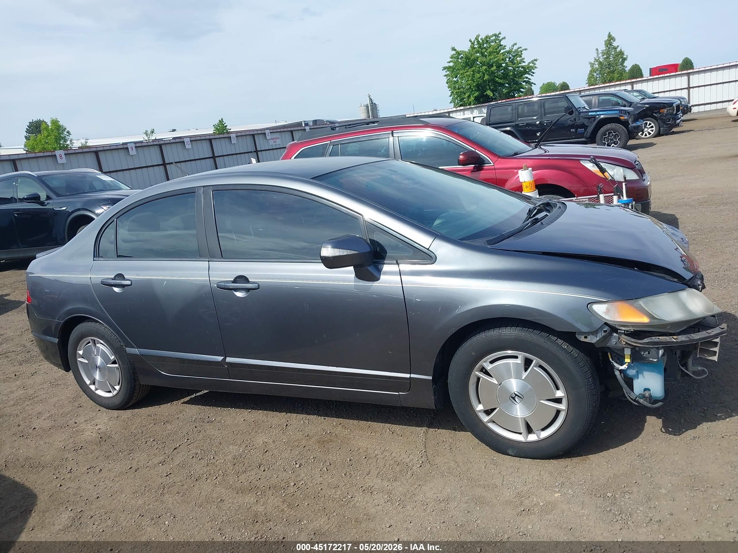 2010 Honda Civic Hybrid   Серый vin: JHMFA3F22AS002385