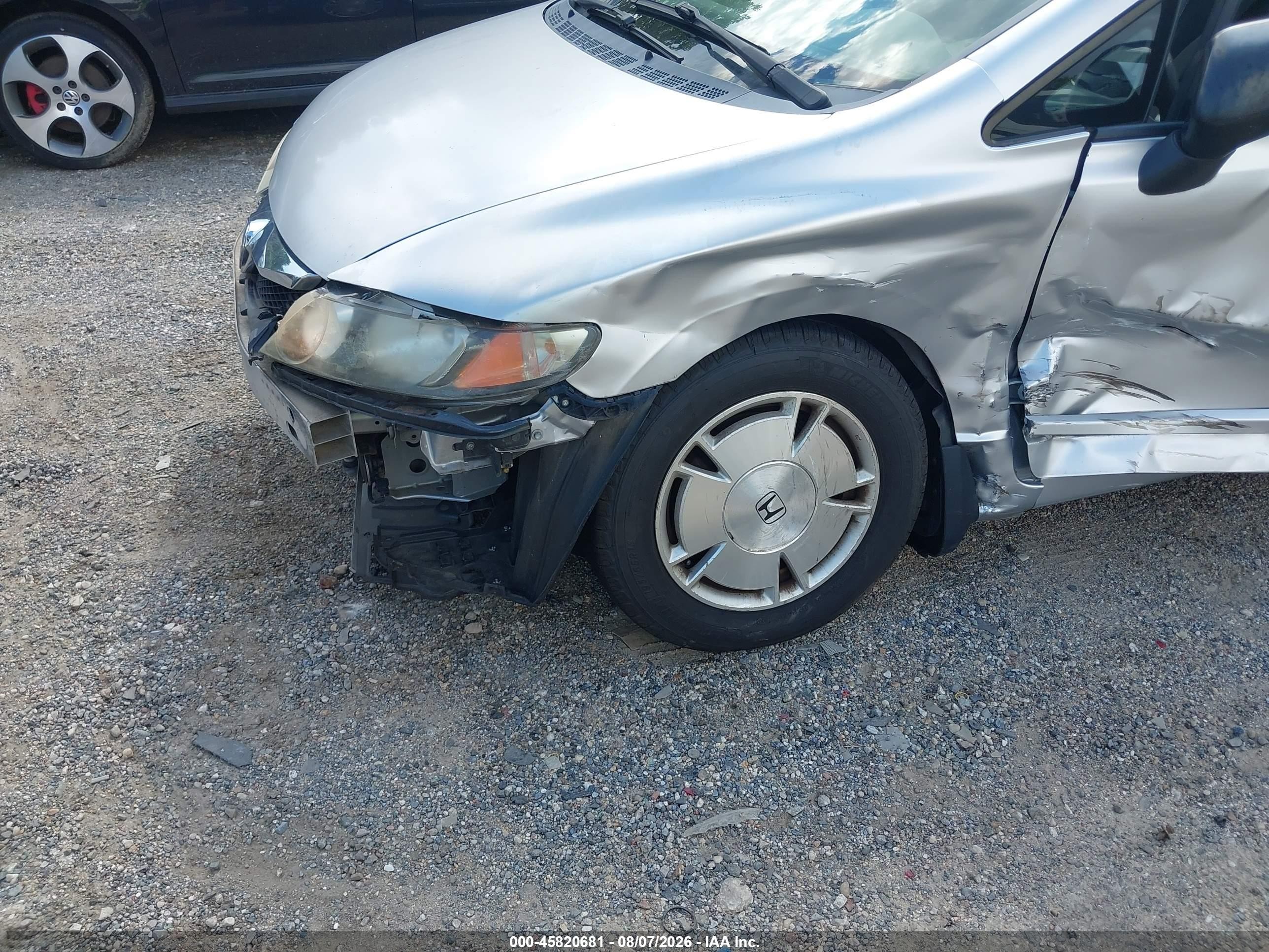 2010 Honda Civic Hybrid   Silver vin: JHMFA3F22AS003830