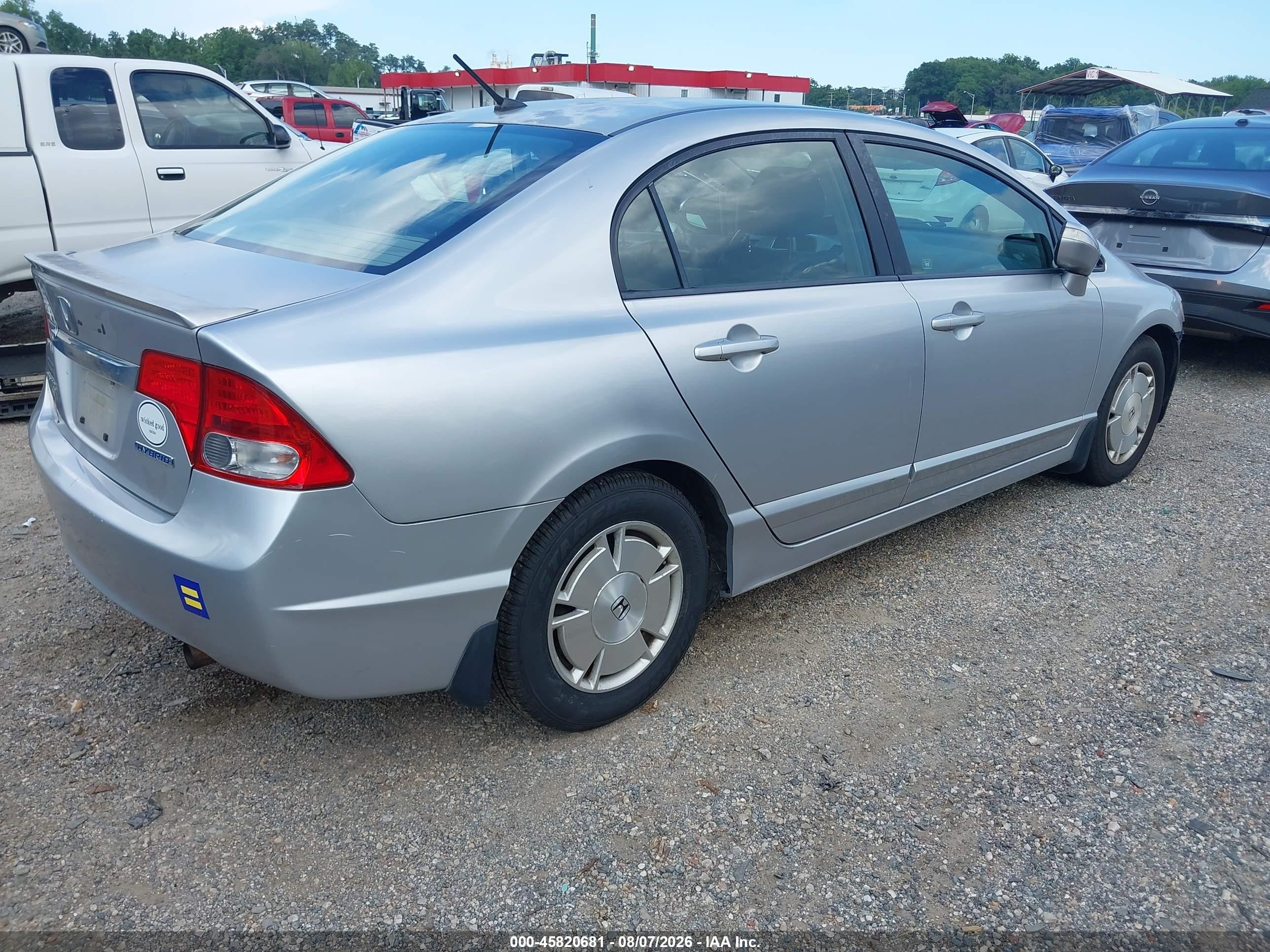 2010 Honda Civic Hybrid   Silver vin: JHMFA3F22AS003830