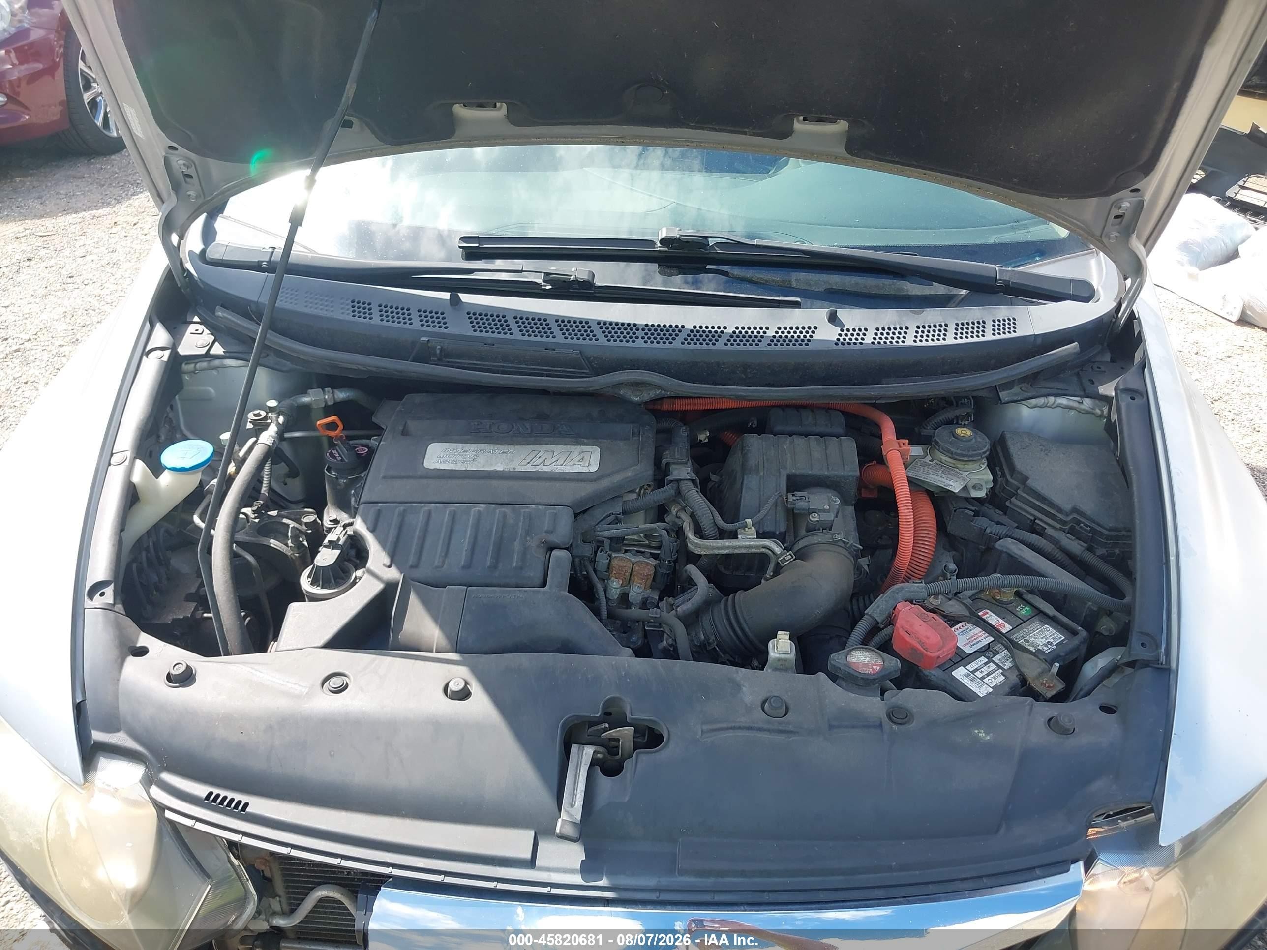 2010 Honda Civic Hybrid   Silver vin: JHMFA3F22AS003830