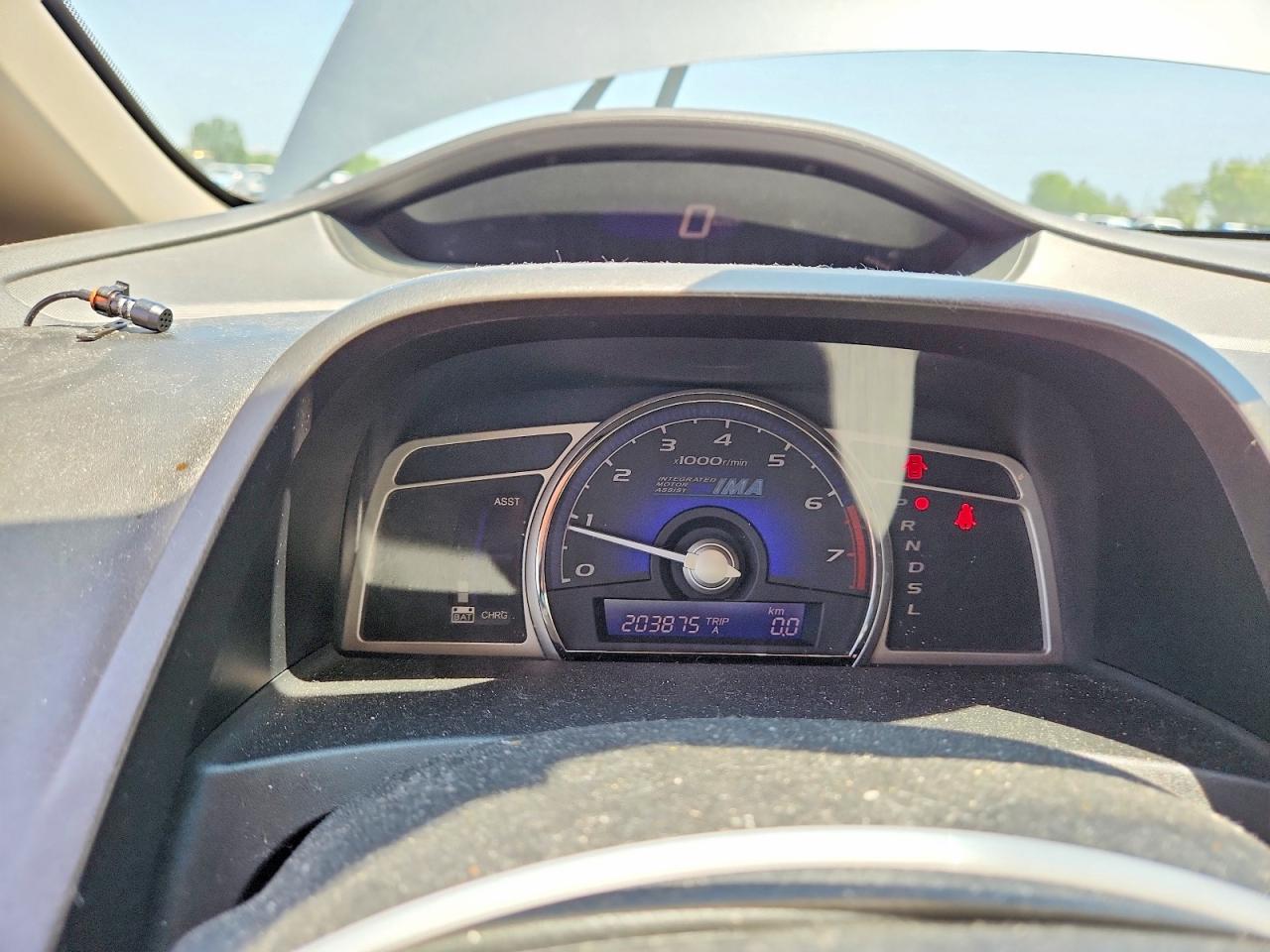 2010 Honda Civic Hybrid Gray vin: JHMFA3F22AS006047