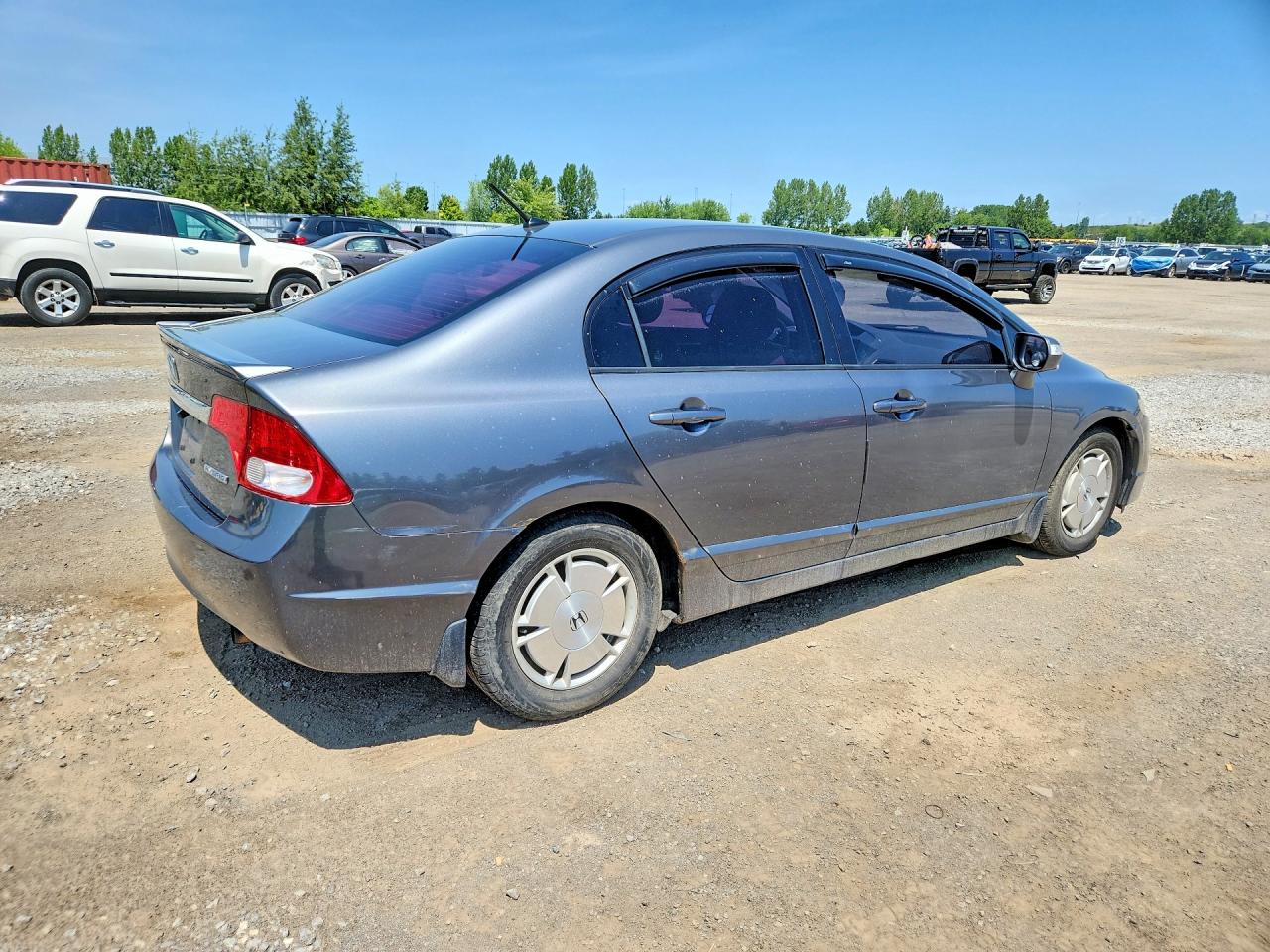2010 Honda Civic Hybrid Gray vin: JHMFA3F22AS006047