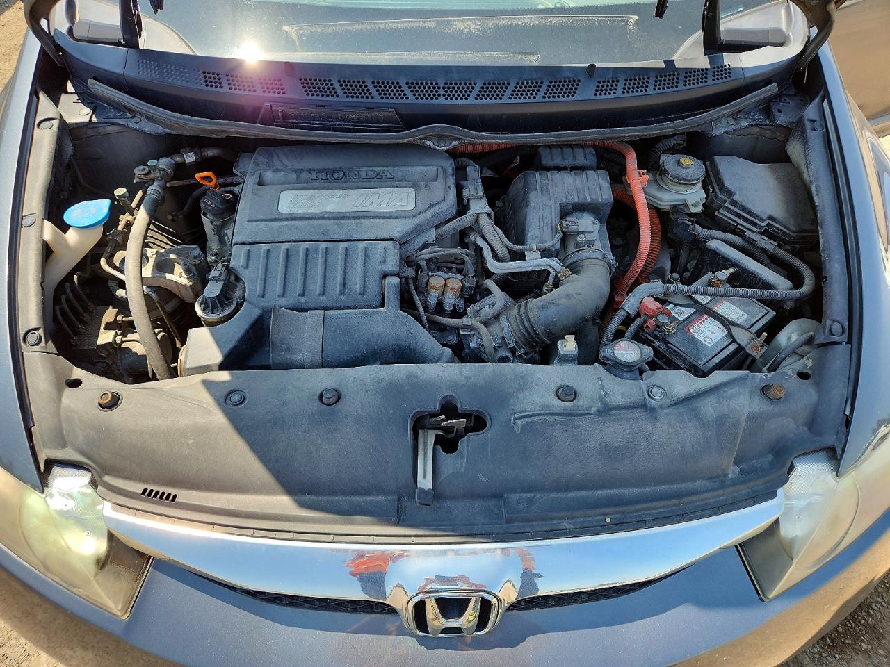 2010 Honda Civic Hybrid Gray vin: JHMFA3F22AS006047