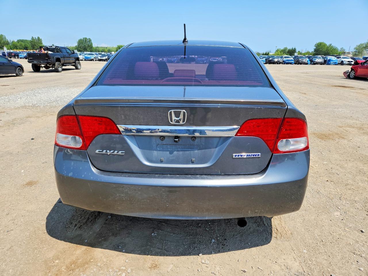 2010 Honda Civic Hybrid Gray vin: JHMFA3F22AS006047