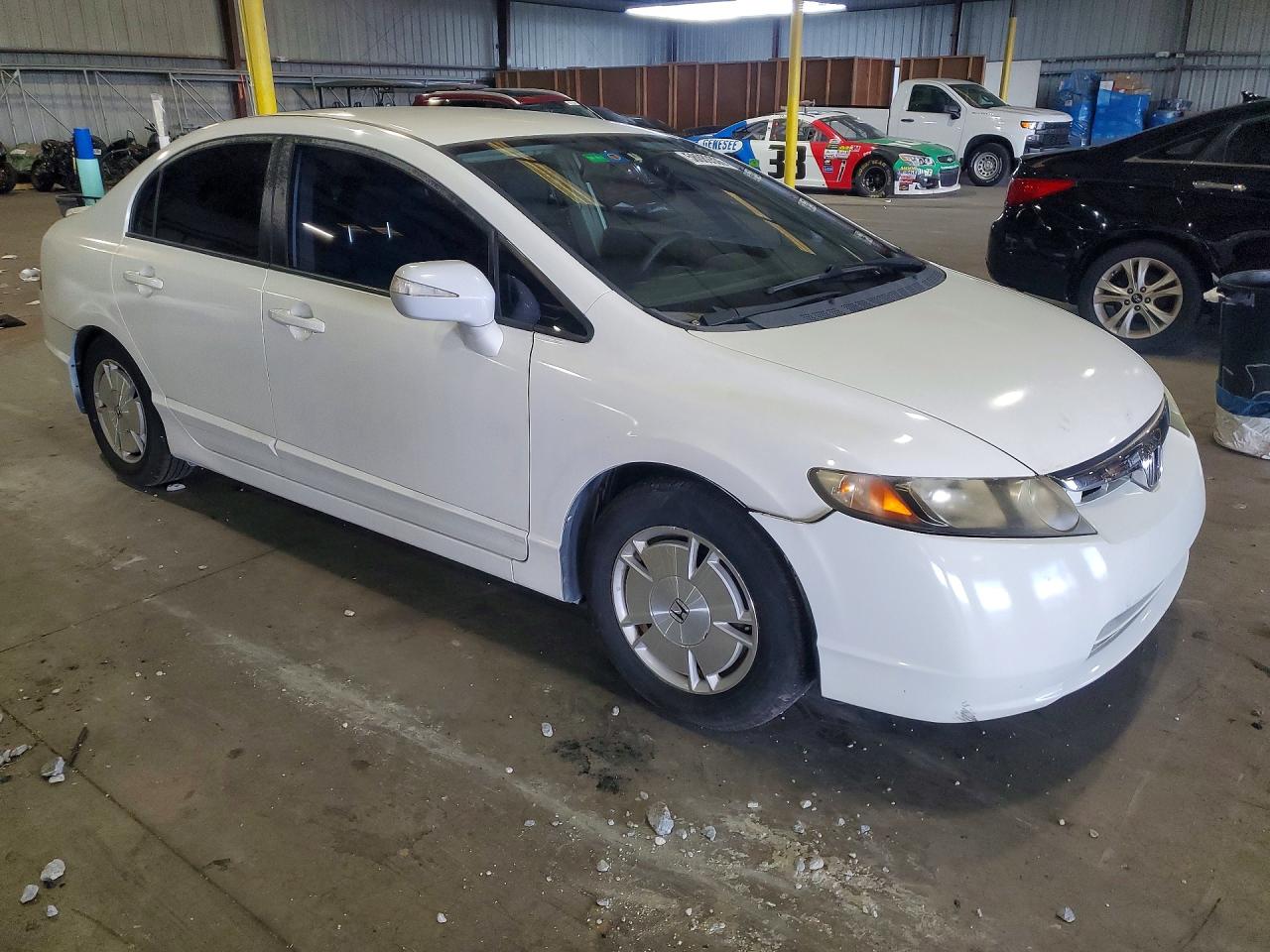 2010 Honda Civic Hybrid White vin: JHMFA3F22AS007411
