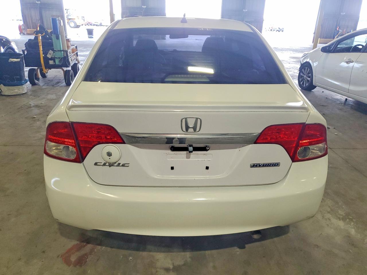 2010 Honda Civic Hybrid White vin: JHMFA3F22AS007411